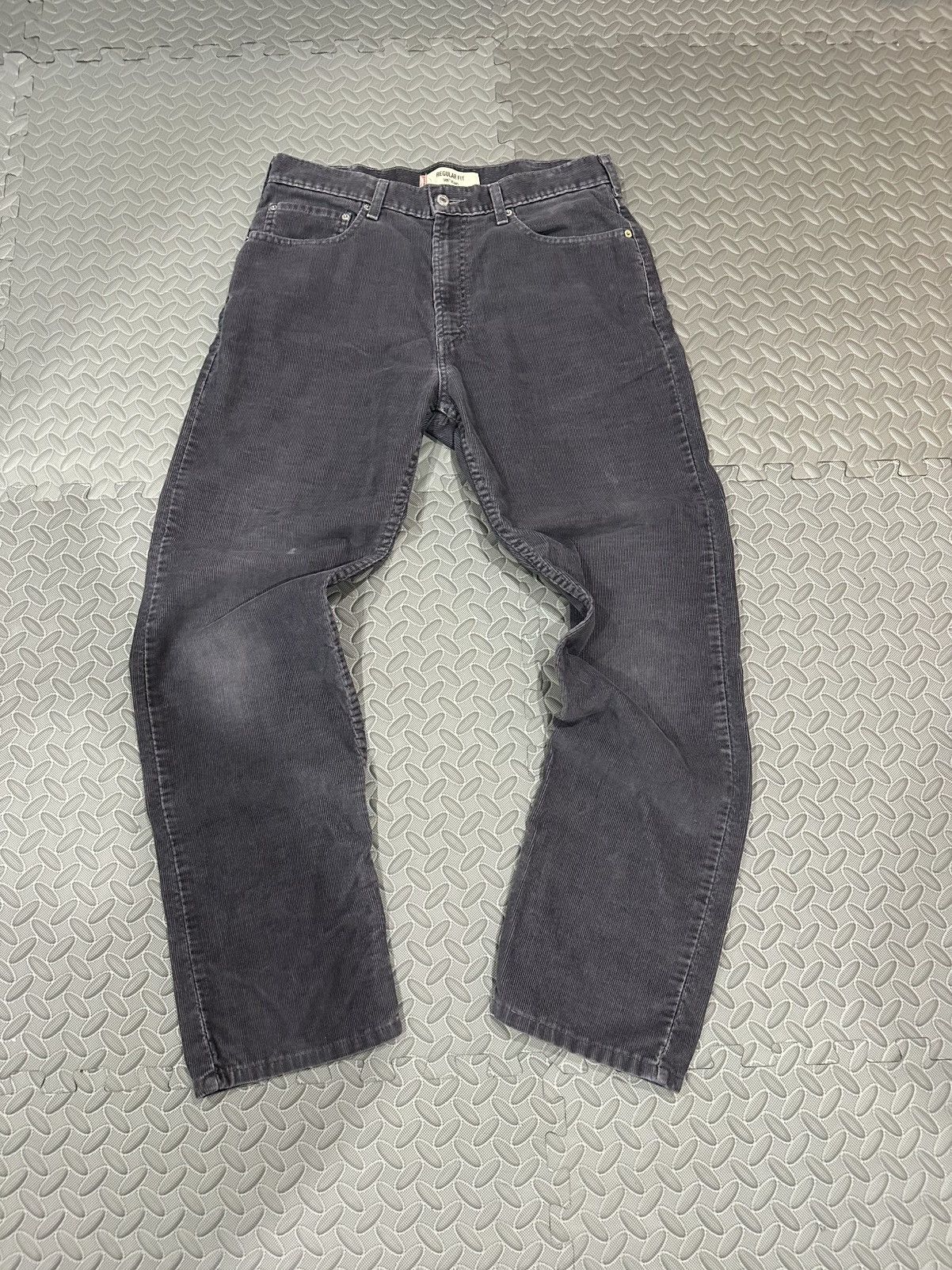 Levi's Levi’s 505 Corduroy Pants Black Regular Vintage Y2K Cords Size US 34 / EU 50 - 3 Thumbnail
