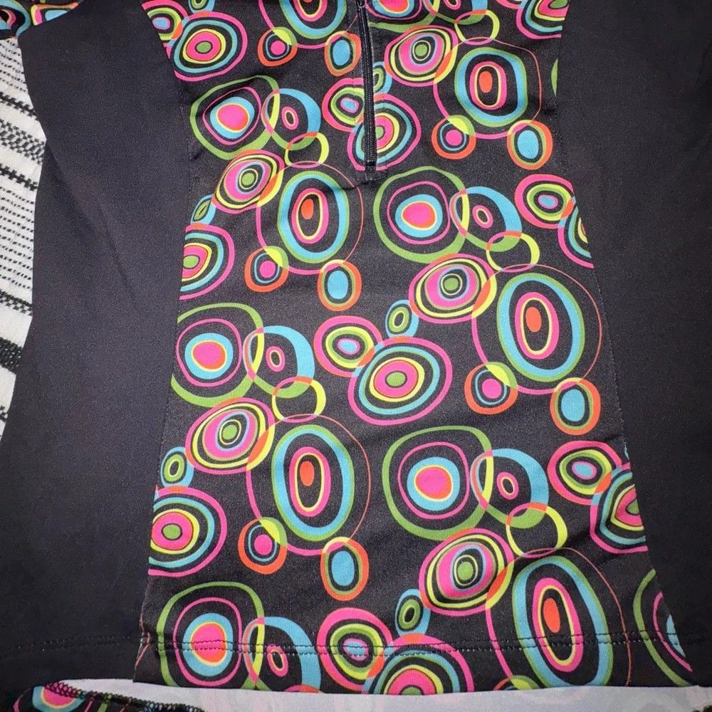 Other Sheila Moon Cycling Jersey‎ Mod Geometric Print Made in USA Size S / US 4 / IT 40 - 2 Thumbnail