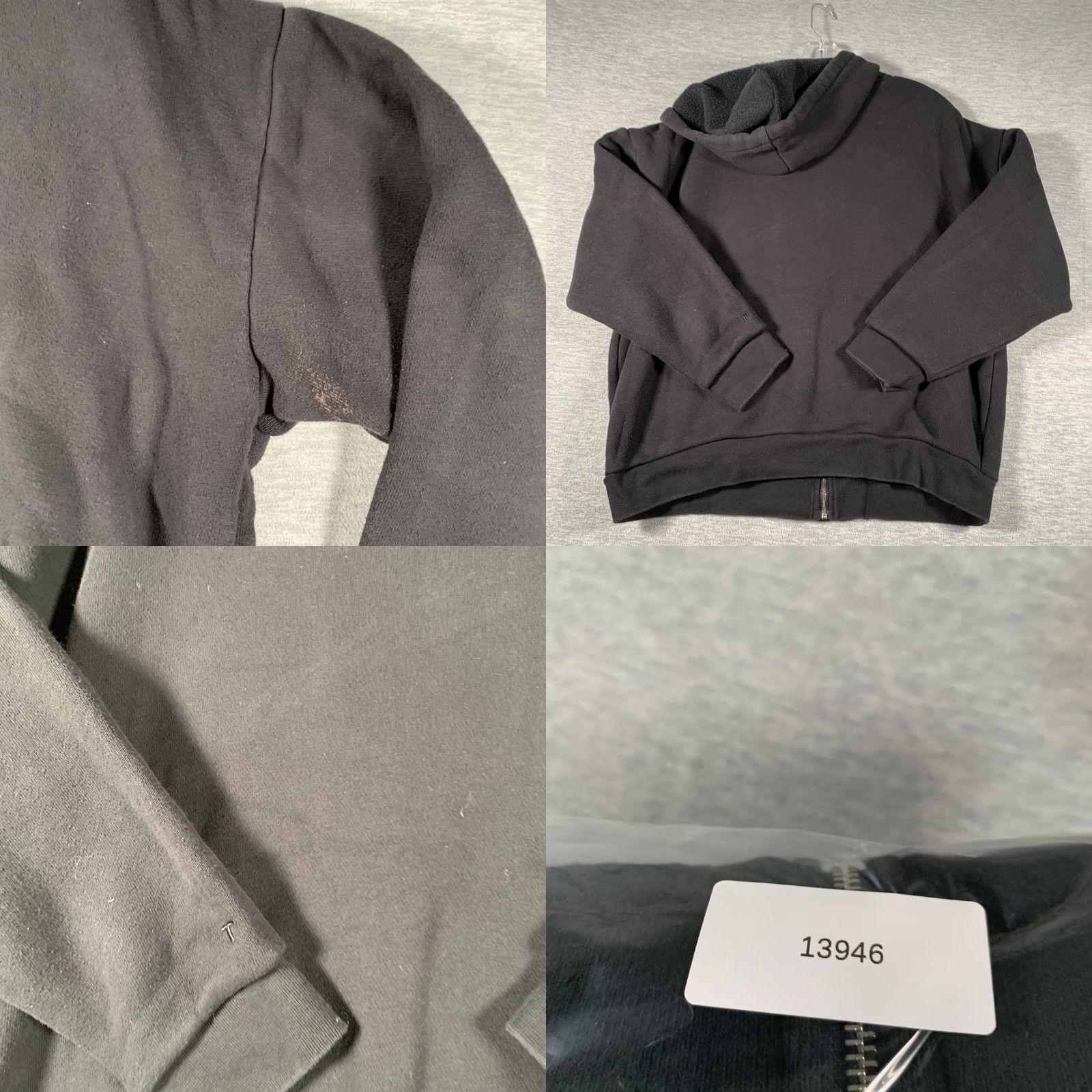 T by Alexander Wang T By Alexander Wang Hoodie Womens Small Black Full Zip Sherpa Fleece Hooded Size S / US 4 / IT 40 - 9 Thumbnail