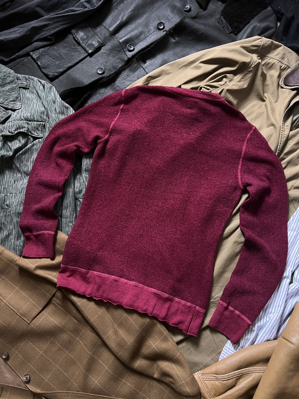 C.P. Company C.P. Company Wool Linen Sweater Burgundy L-XL Size US L / EU 52-54 / 3 - 8 Thumbnail