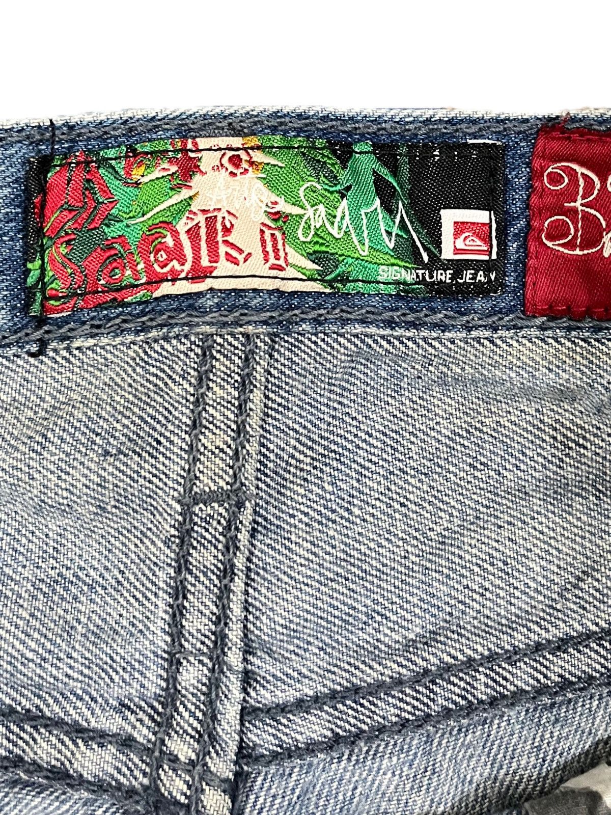 Quiksilver Vintage Quicksilver Signature Flare Tiger Embroidded Denim Size US 32 / EU 48 - 6 Thumbnail