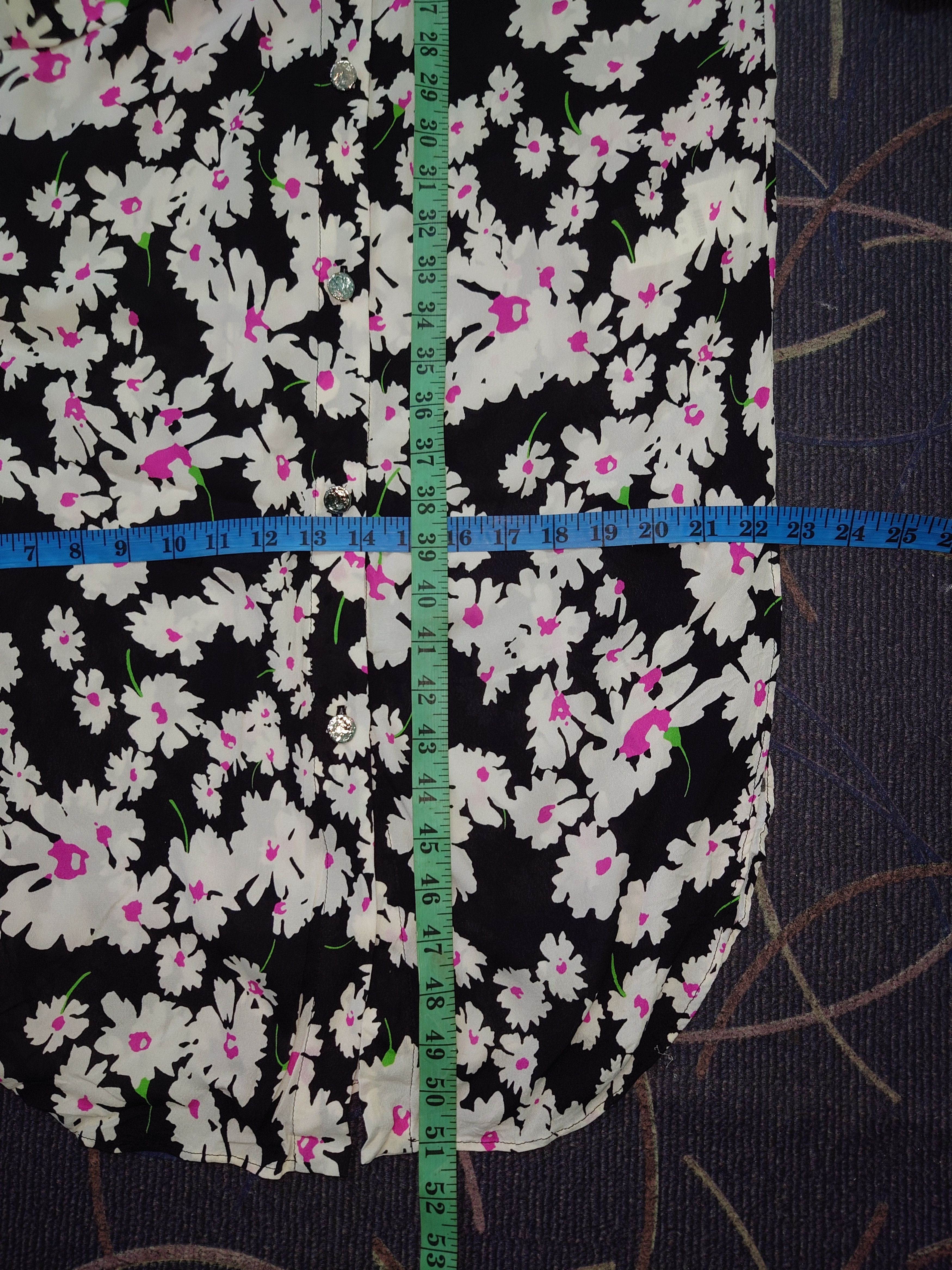 MSGM MSGM Milano Floral Daisy Print Viscose Maxi Shirt Dress Size XS / US 0-2 / IT 36-38 - 13 Thumbnail