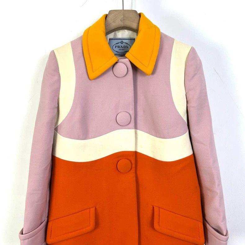 Prada Prada Color-blocked button coat 2505-Nextarrow Size XS / US 0-2 / IT 36-38 - 4 Thumbnail