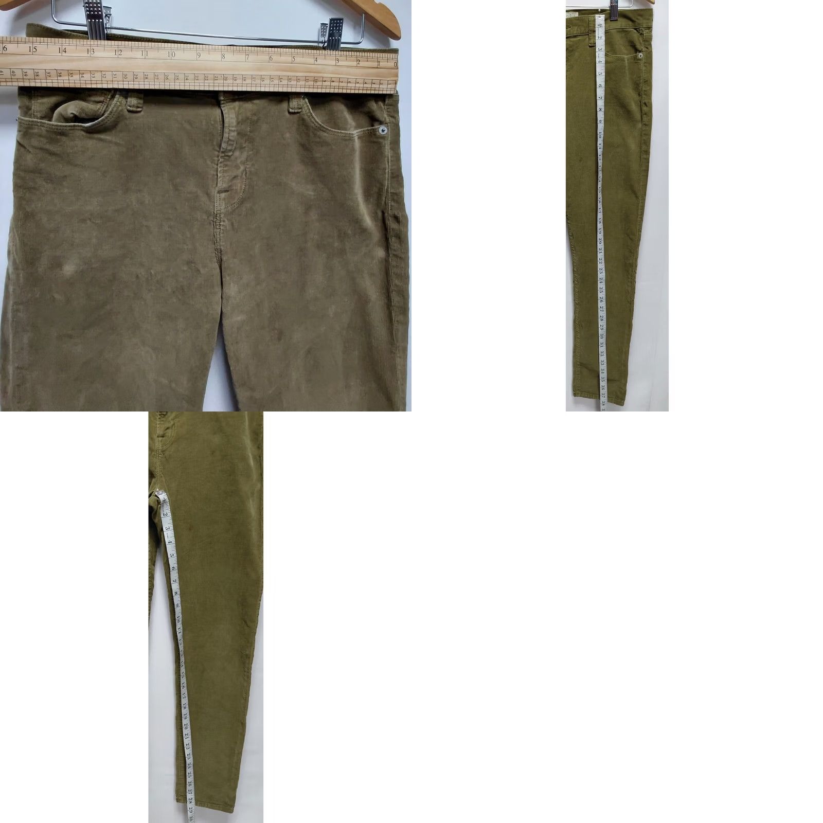 Lucky Brand Lucky Brand Brooke Skinny Corduroy Pants Olive Women Size 10 Size 32" / US 10 / IT 46 - 9 Thumbnail