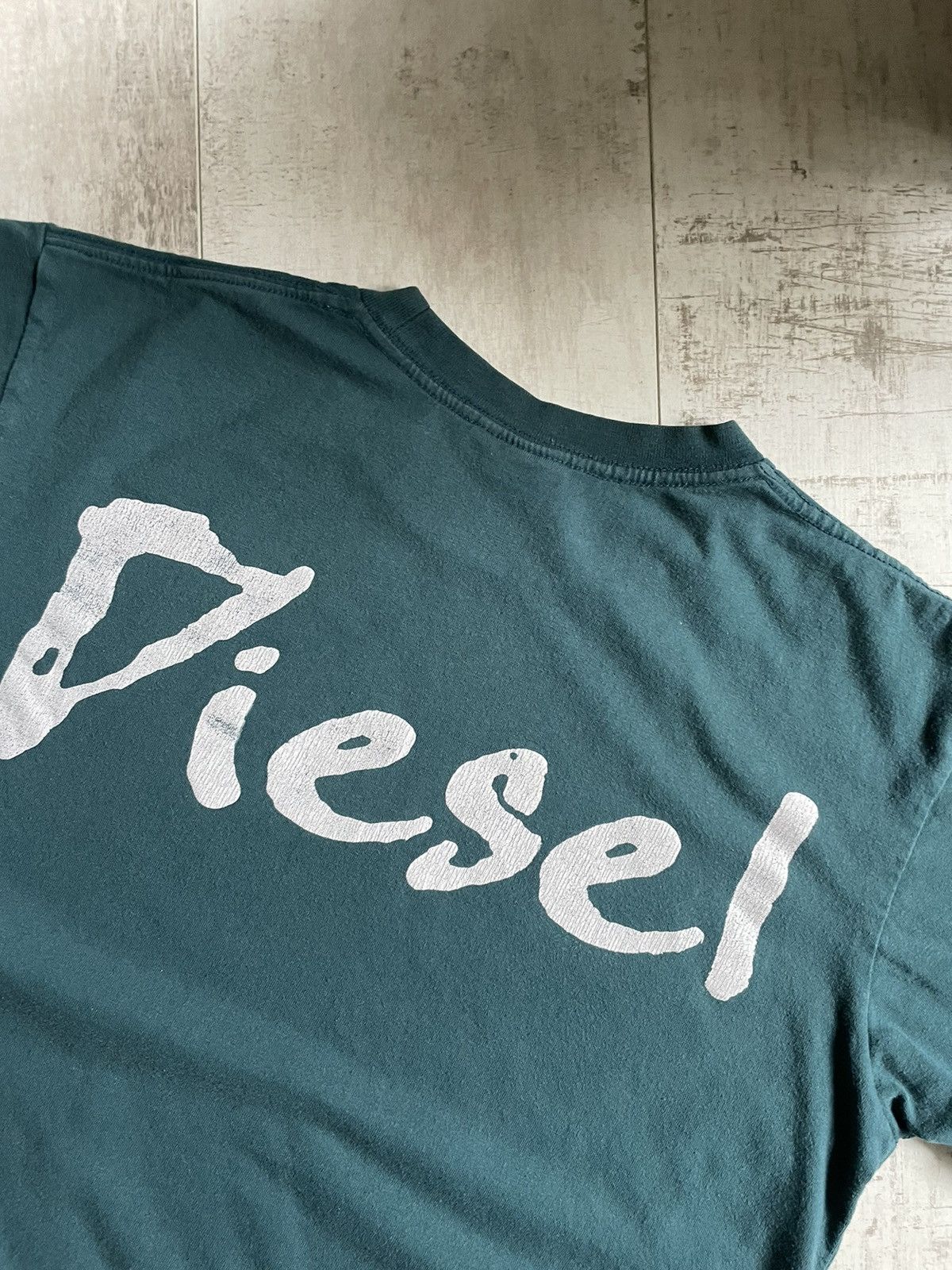 Diesel × Vintage Y2K Vintage Diesel Printed Logo Faded T-Shirt Avant Garde Size US M / EU 48-50 / 2 - 5 Thumbnail