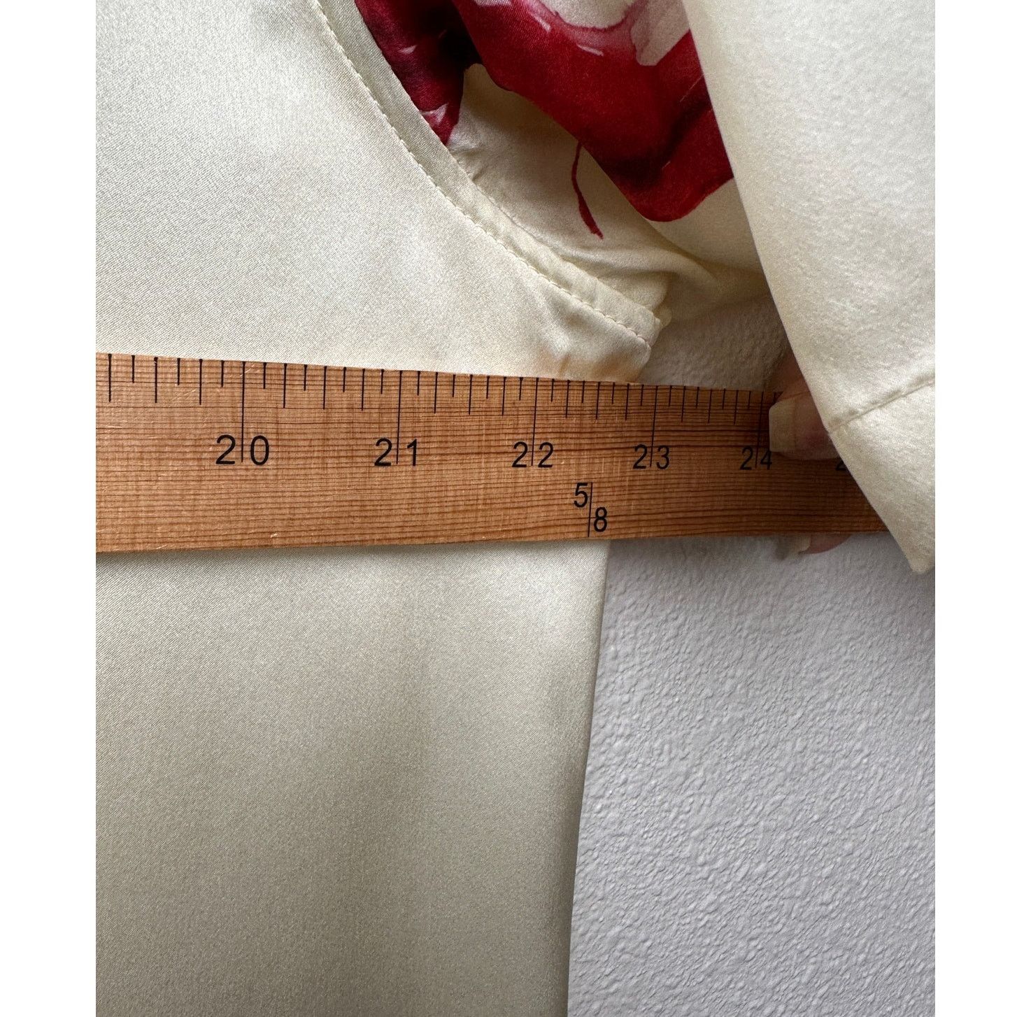 Nahmias Nahmias Silk Pajama Set Wine Glass Print Ivory Cream L Size L / US 10 / IT 46 - 16 Thumbnail