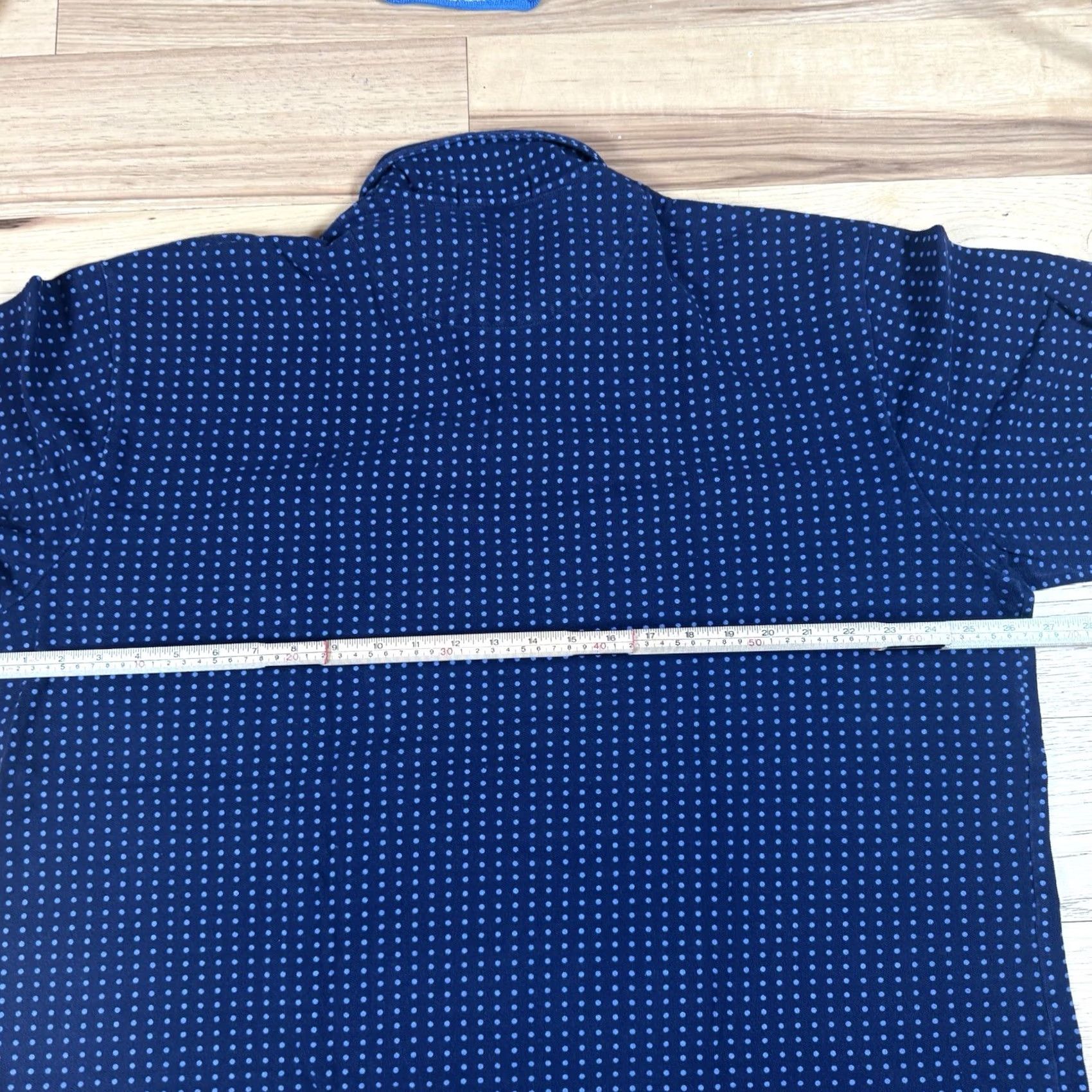 Polo Ralph Lauren VINTAGE Polo Ralph Lauren Polo Shirt Mens Big 2X Big & Tall Blue Polka Dot AOP Short Sleeve USA Rugby Size US XXL / EU 58 / 5 - 5 Thumbnail