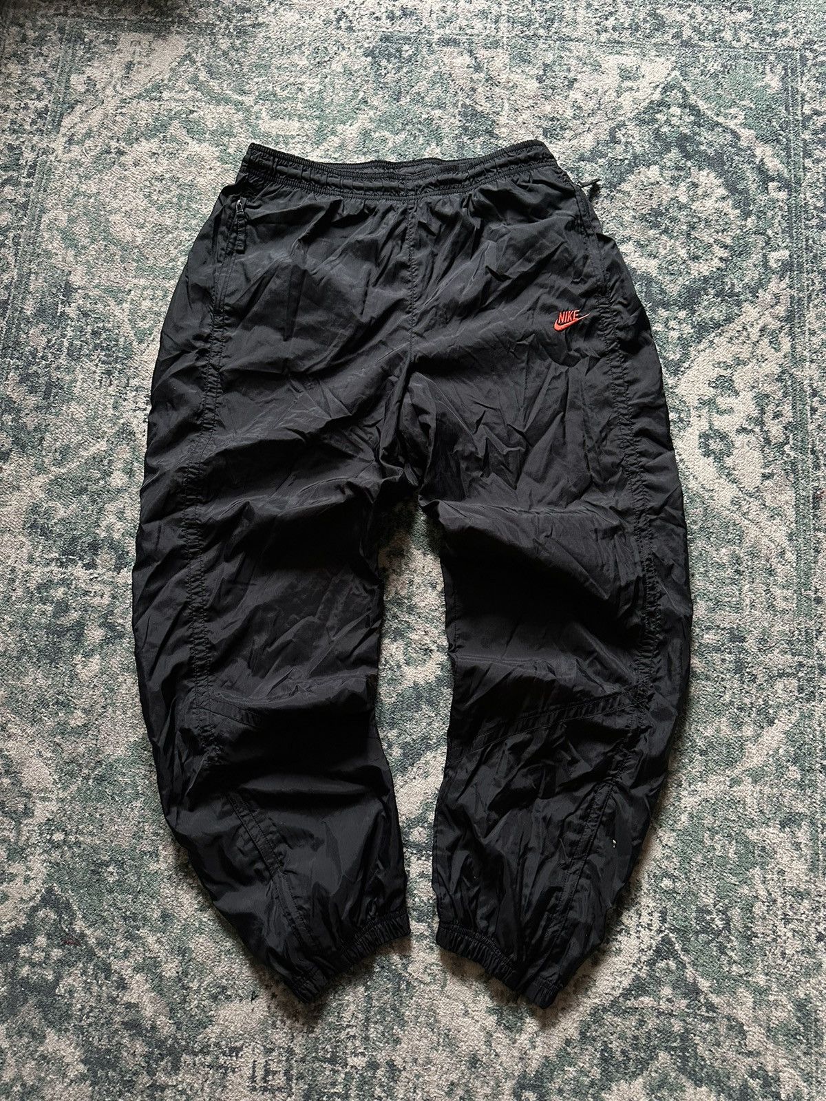 Nike VINTAGE NIKE SWOOSH TN SKEPTA STYLE NYLON TRACK PANTS Y2K XL Size US 36 / EU 52 - 1 Thumbnail