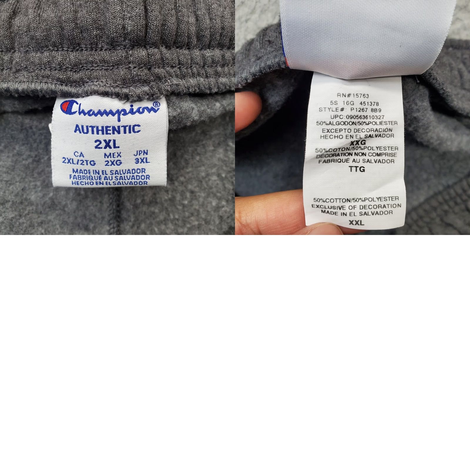 Champion Champion Athletic Jogger Pants Mens 2XL Multi Fleece Lined Side Panel Pull On Pants Mens 2XL Multicolor Athletic Jogger Pants Size US 39 - 8 Thumbnail