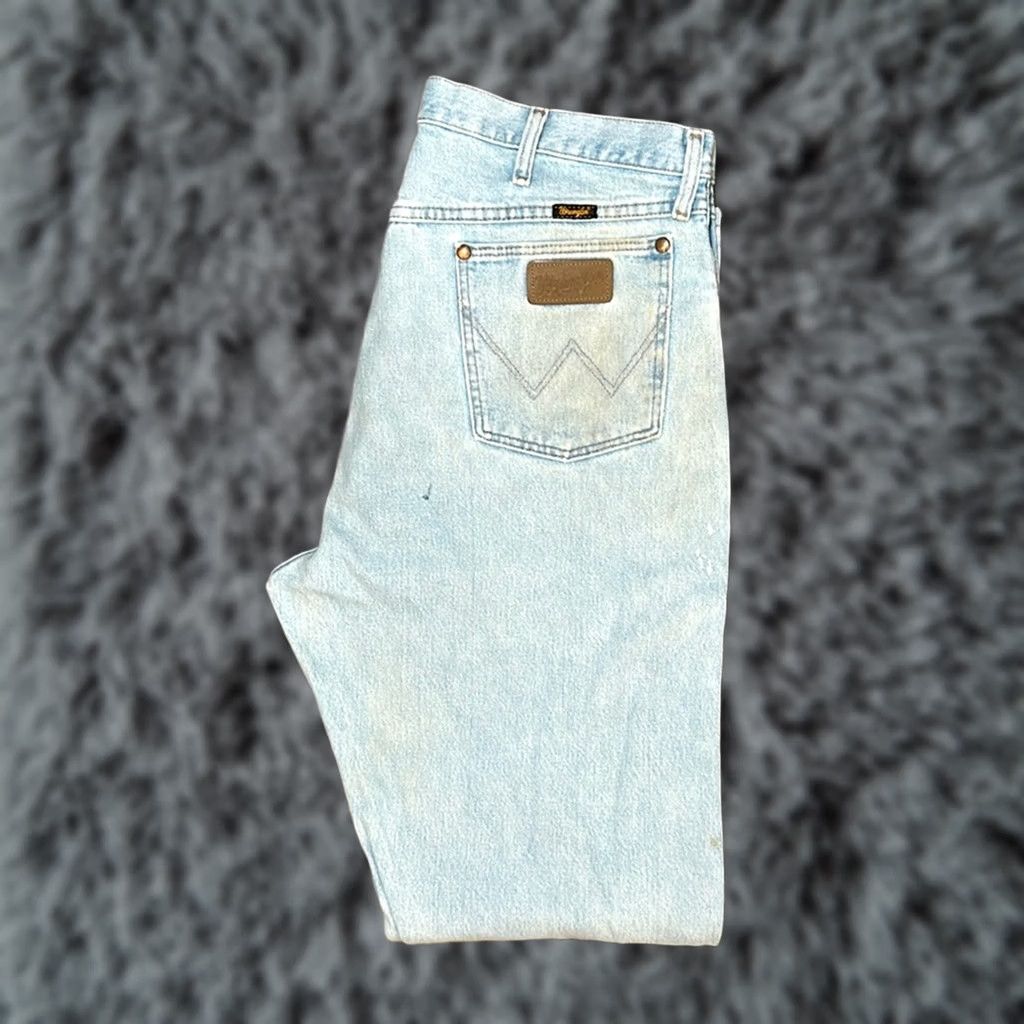Wrangler VINTAGE Wrangler Cowboy Cut Original Fit Painters Work Jeans - 38x36 Mens Blue Jeans Size US 38 / EU 54 - 1 Thumbnail