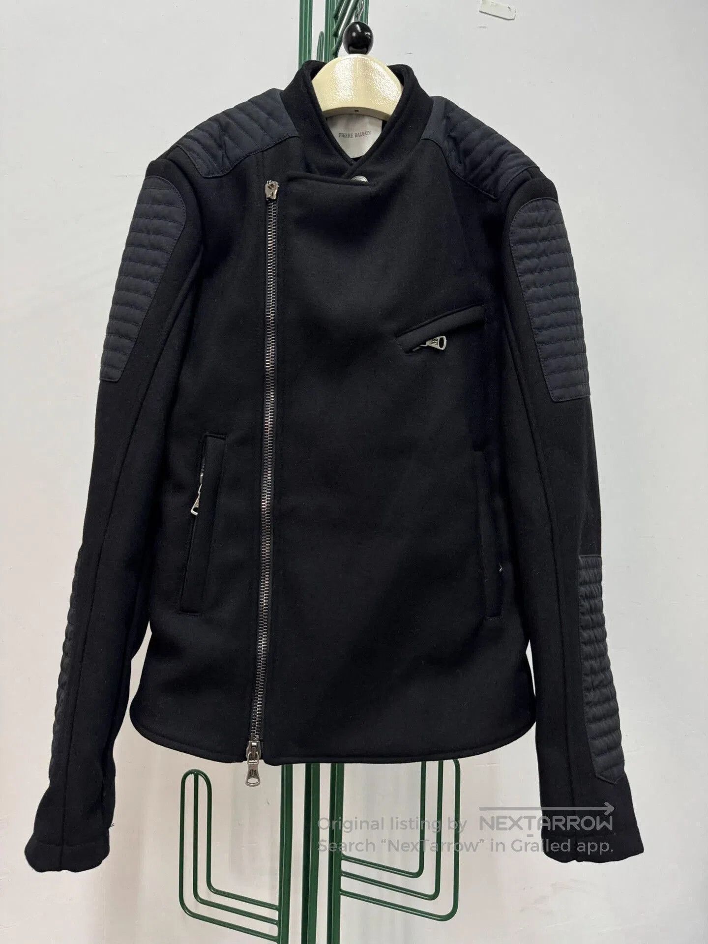 Balmain Pierre Balmain Stand Collar Moto Jacket. Size US L / EU 52-54 / 3 - 1 Thumbnail