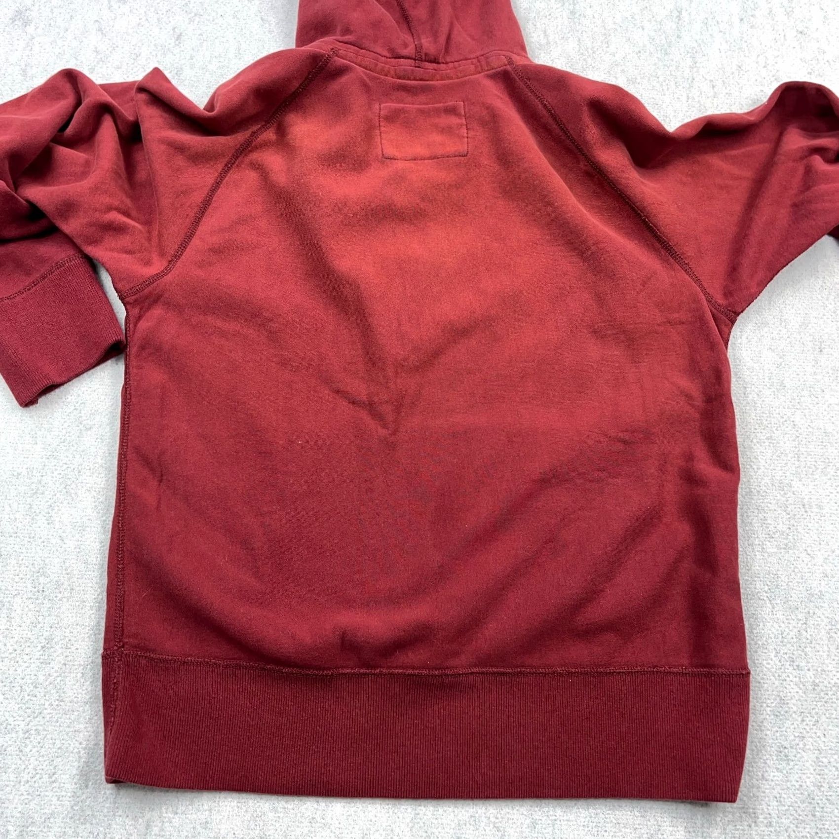 American Eagle Outfitters Vintage American Eagle Hoodie Men's XL Red 1/4 Zip Pullover Fleece Logo Graphic Print Grunge 2000s Modern Warmth Comfort Regular Fit Size US XL / EU 56 / 4 - 7 Thumbnail