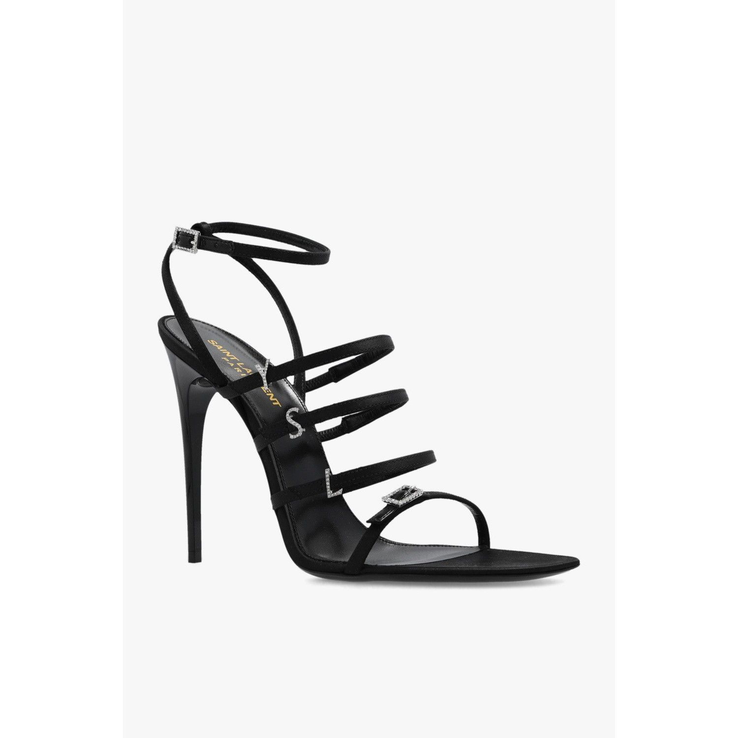 SAINT LAURENT Jerry Black 110mm Sandals New & Authentic (Wom