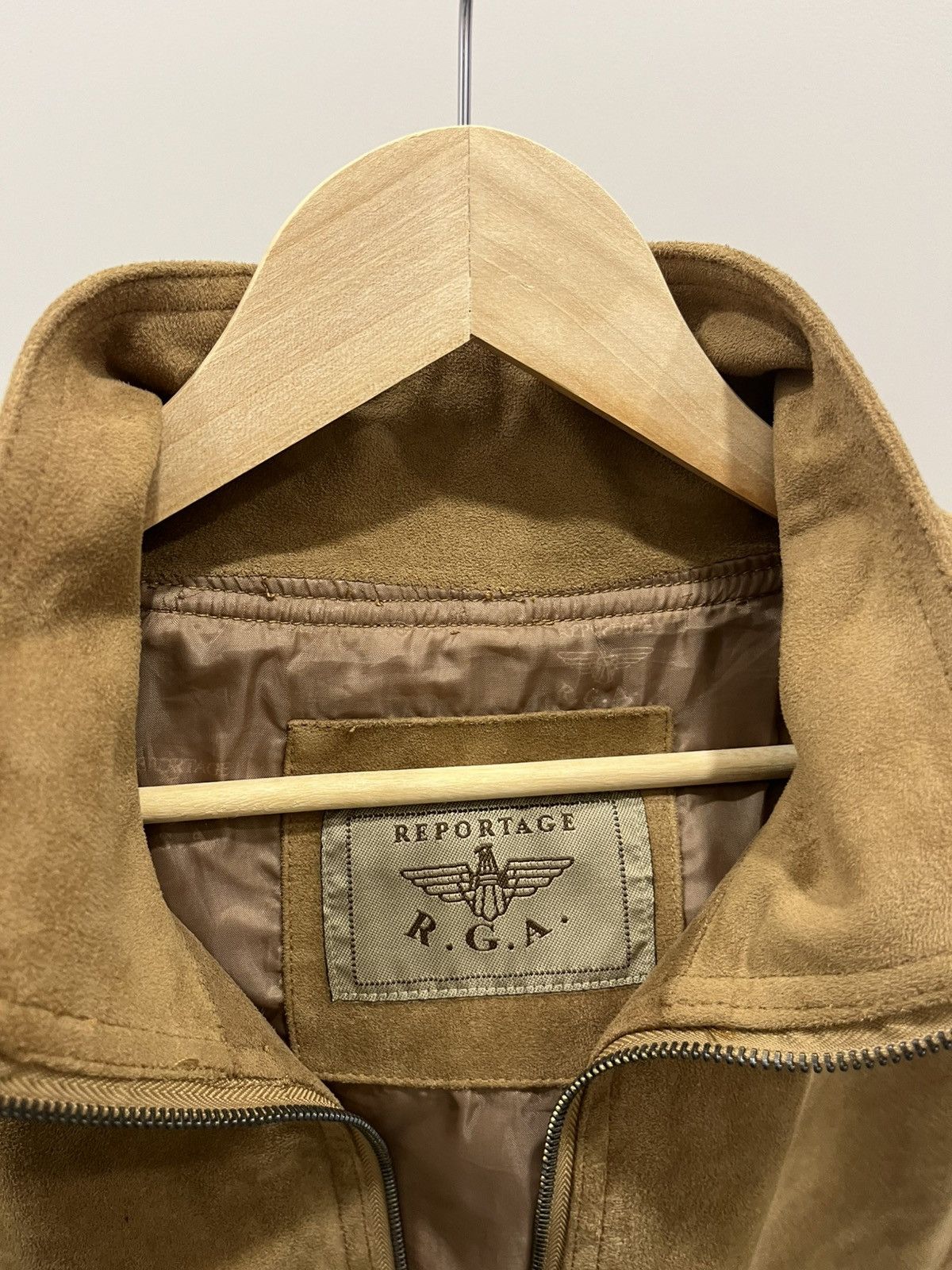 Japanese Brand Vintage Reportage R.G.A. Suede Jacket Size US L / EU 52-54 / 3 - 6 Thumbnail