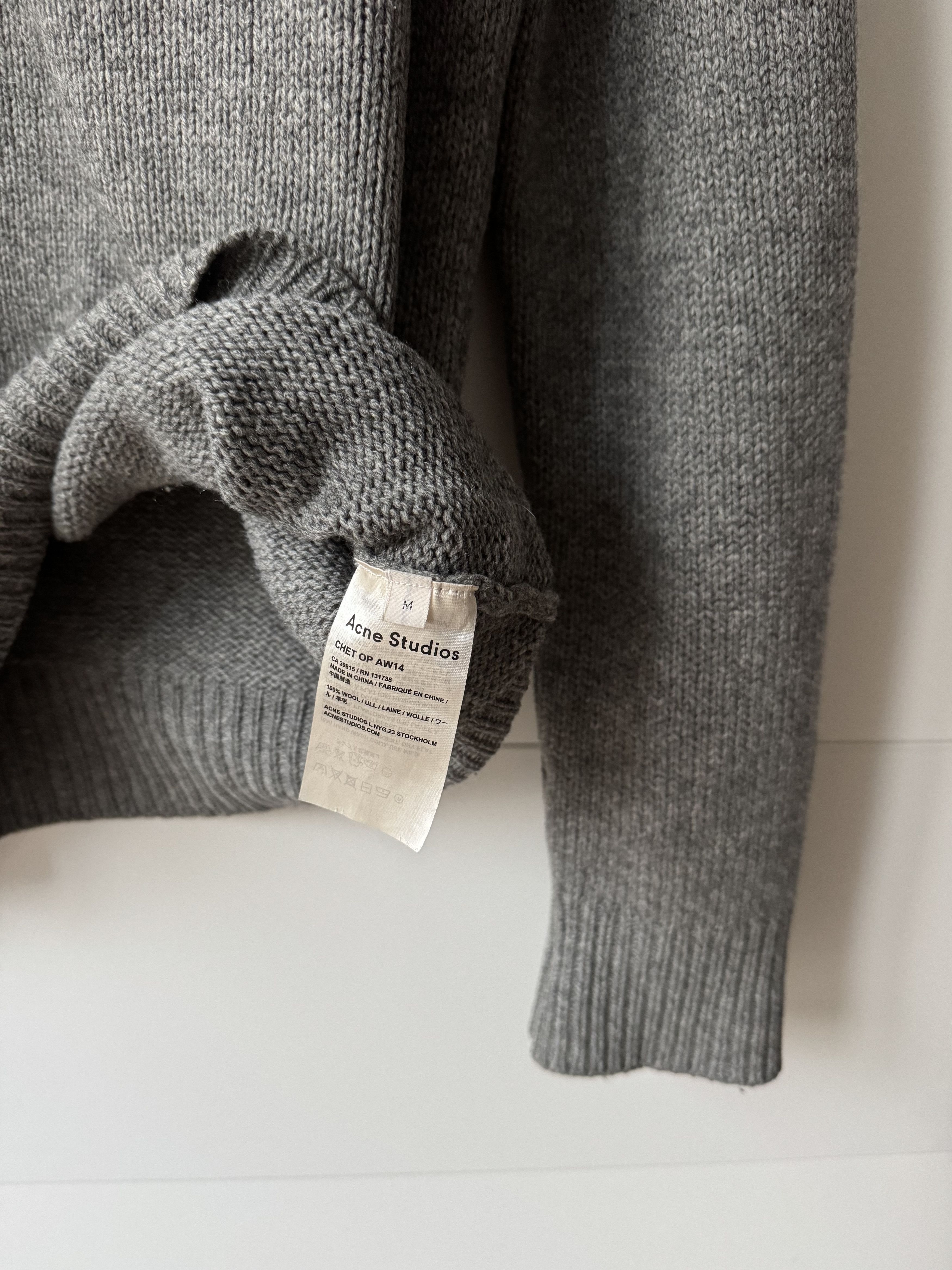Acne Studios [M] Chet OP Wool Button Sweater (AW14) Size US M / EU 48-50 / 2 - 7 Thumbnail