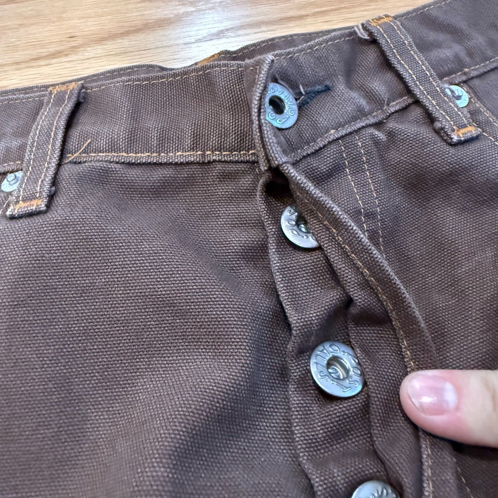 Post Overalls Post Overalls Post O'Alls Canvas 5 Pocket Straight Fit Pants Size US 31 - 8 Thumbnail