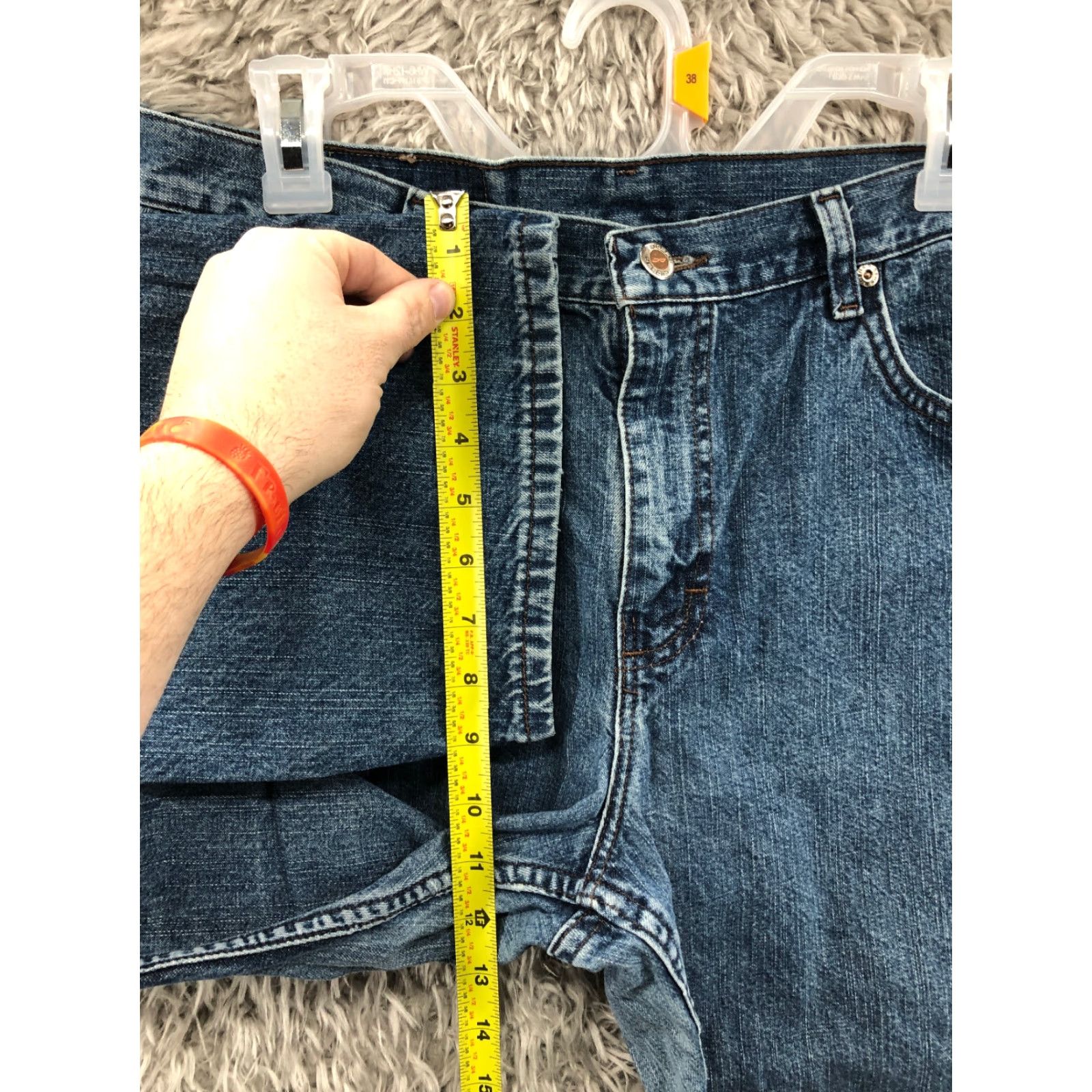 Vintage Riders Jeans Women Size 8 High Rise Dark Wash Denim Straight Blue Size 30" / US 8 / IT 44 - 4 Thumbnail