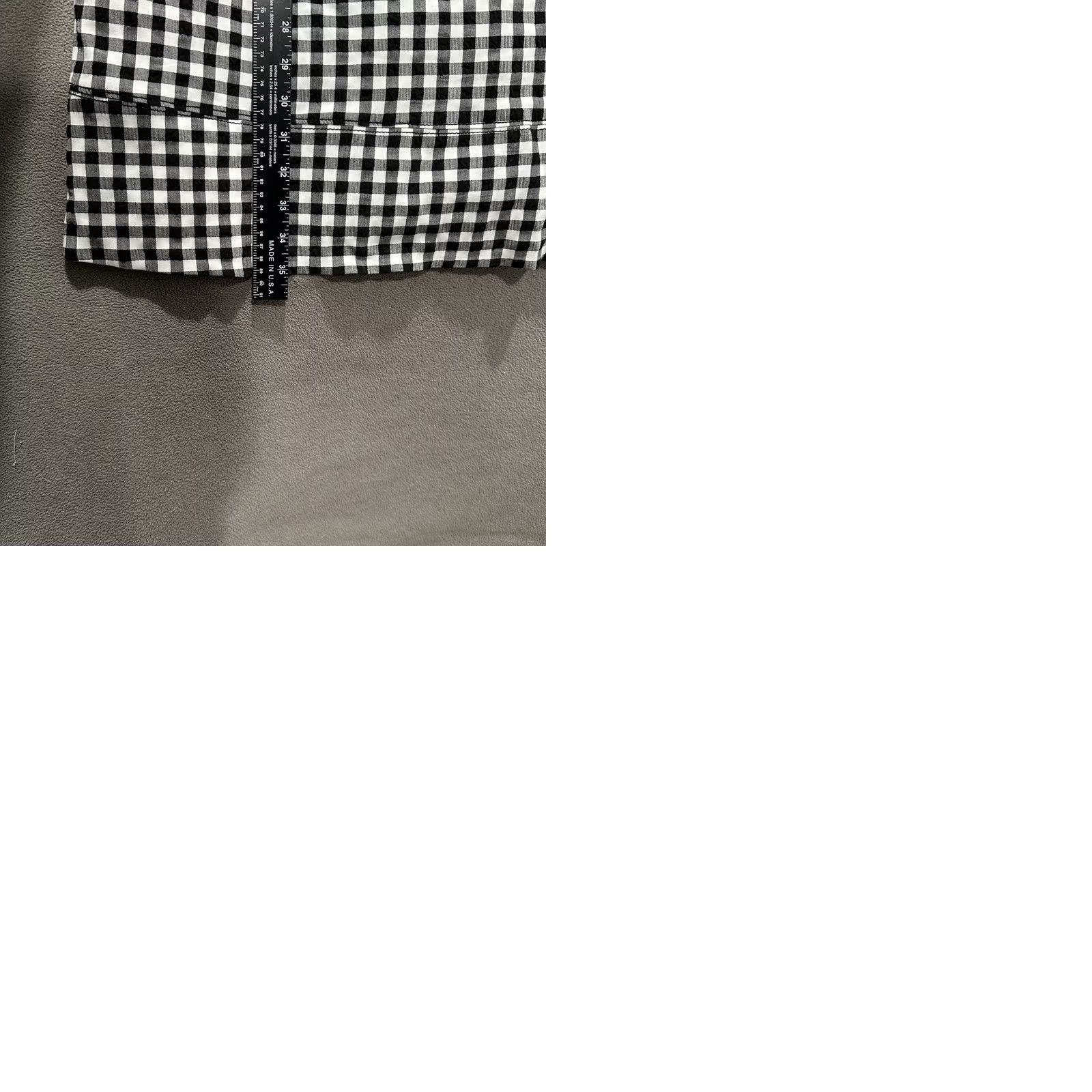 Anthropologie Anthropologie Dress Apron-Style Mini Womens XL Black White Gingham Plaid Size XL / US 12-14 / IT 48-50 - 10 Thumbnail