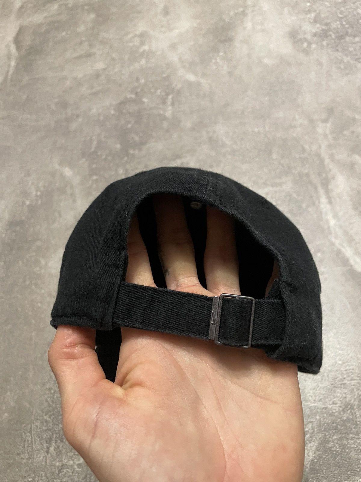 Nike × Vintage Vintage Nike Big Logo Black Cap Size ONE SIZE - 5 Thumbnail