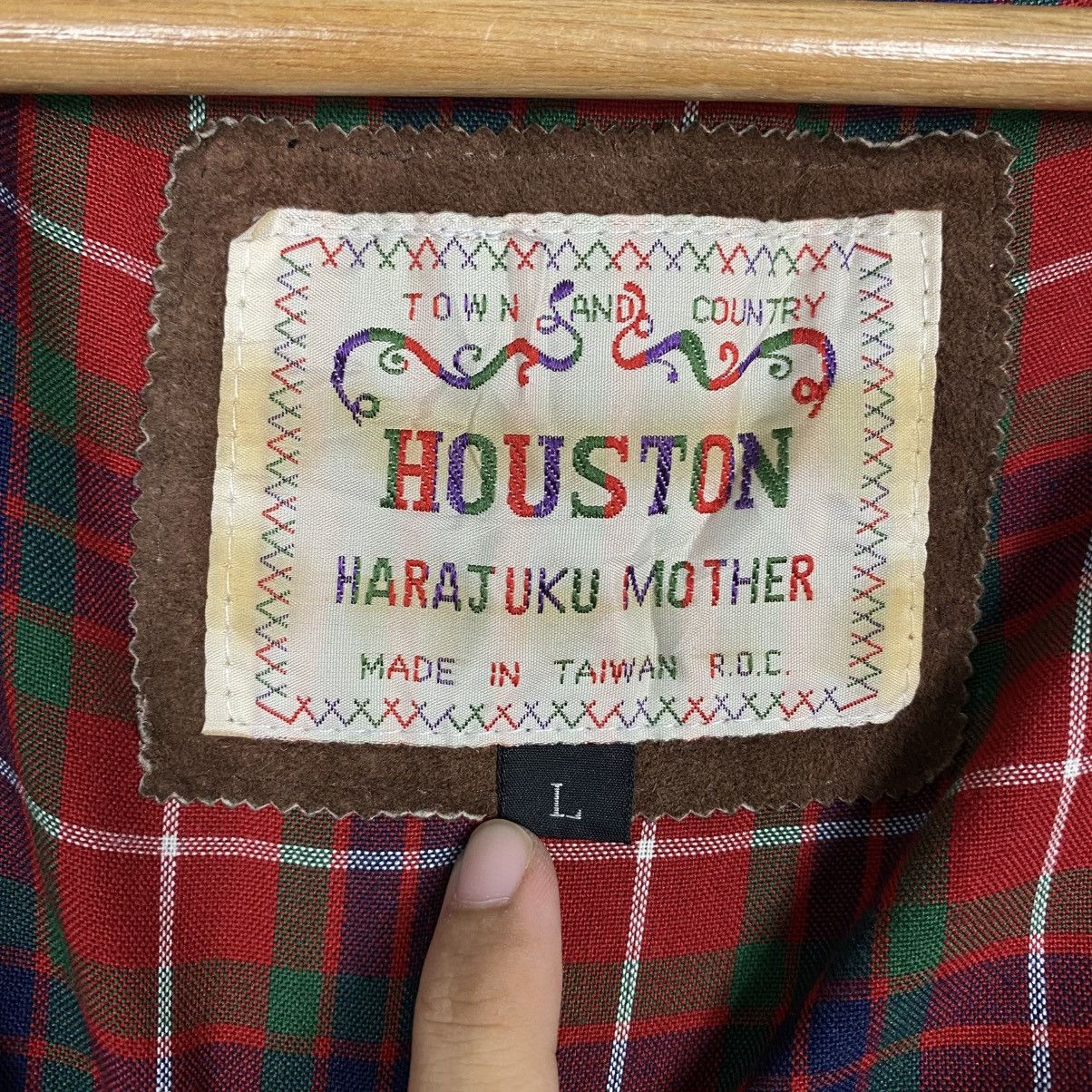 Japanese Brand 📌Vintage Leather Jacket Bomber Houston Harajuku Mother Size US L / EU 52-54 / 3 - 19 Thumbnail