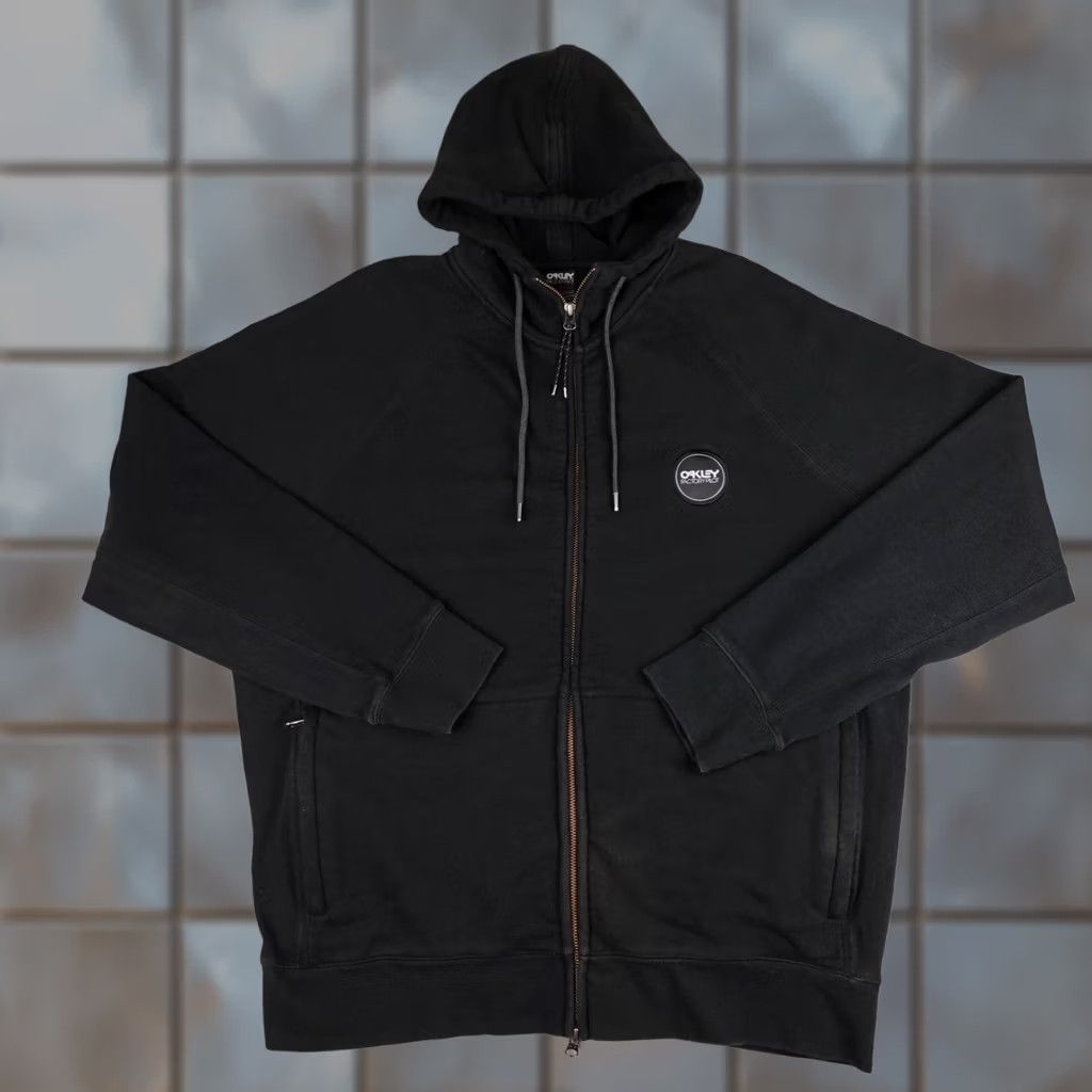 Oakley Oakley Factory Pilot Hoodie Mens 2XL Black Full Zip Heavyweight Y2K Jacket Size US XXL / EU 58 / 5 - 1 Thumbnail