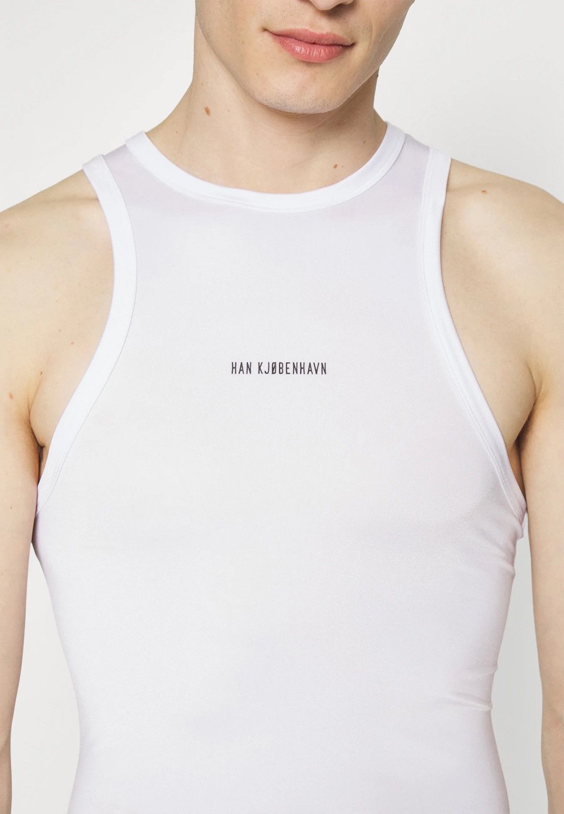 Han Kjobenhavn !DS! SS23 Han Kjobenhavn Logo Stretch White Racer Top Size US M / EU 48-50 / 2 - 5 Thumbnail