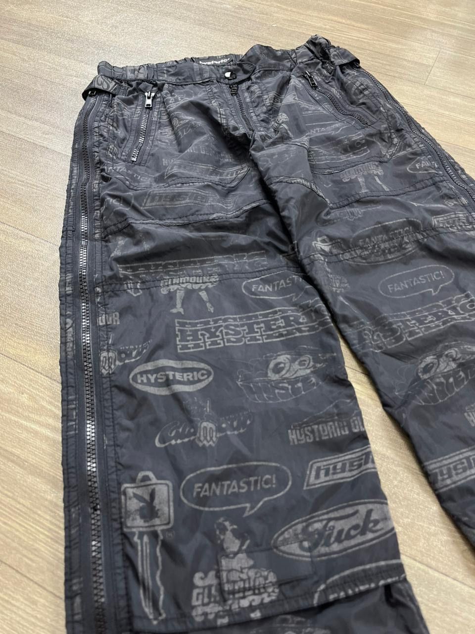 Hysteric Glamour Vintage 90's Hysteric Glamour Fullprint Nylon Pants Size US 27 - 2 Thumbnail