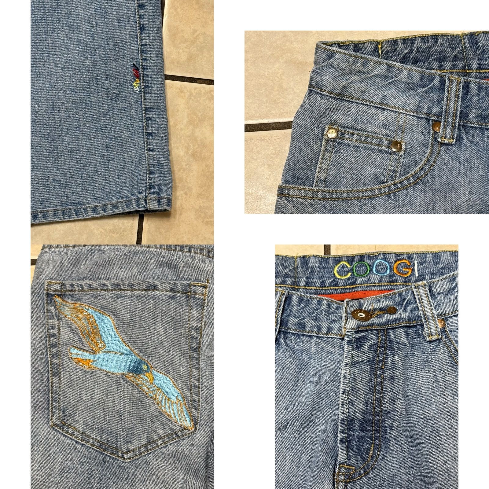 Coogi VINTAGE COOGI Jeans 90s Embroidered Baggy Denim 32x34 Adults Mens Size US 32 / EU 48 - 8 Thumbnail