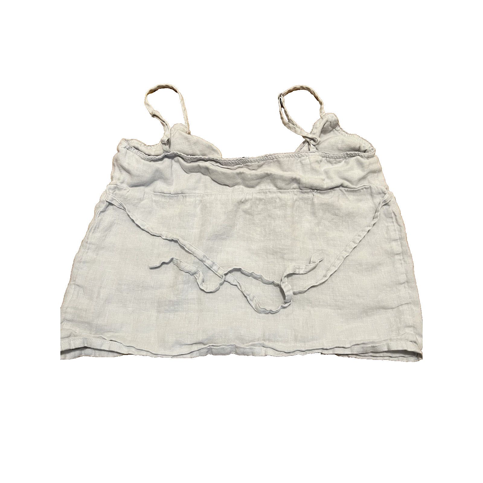 Brandy Melville Brandy Melville Edith Y2K Light Blue White Linen XS A003126 Size XS / US 0-2 / IT 36-38 - 8 Thumbnail