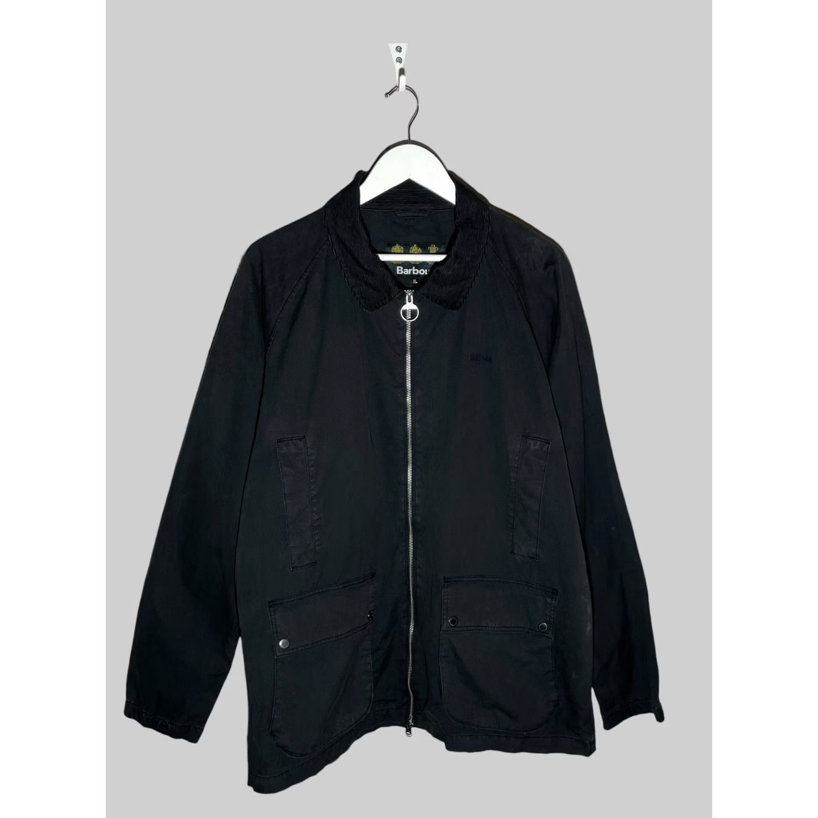 Barbour Barbour Jacket Dark Blue Cotton Zip Quilt Collar Men XL Casual Outdoor Vintage: No Size US XL / EU 56 / 4 - 2 Thumbnail