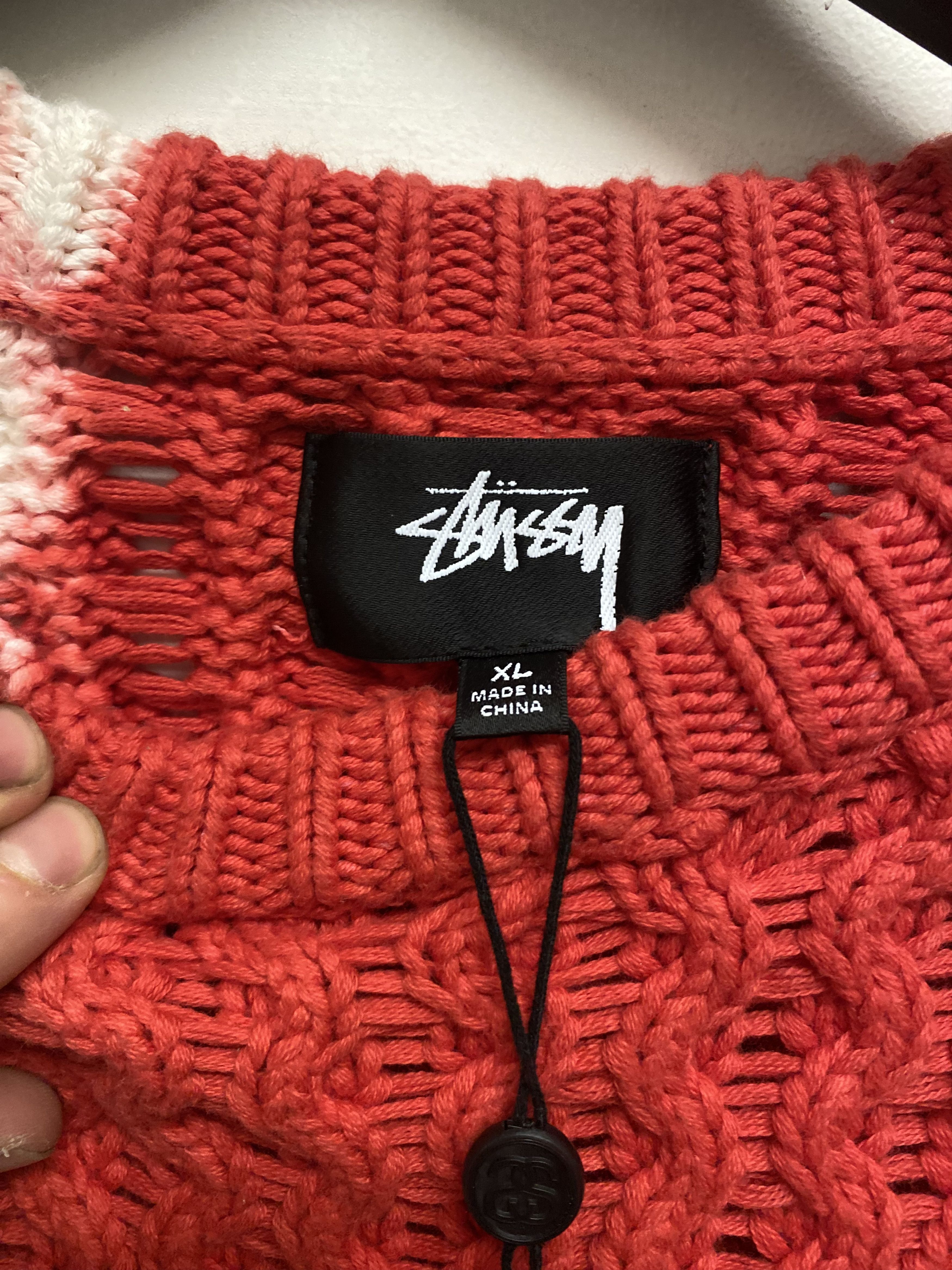 Stussy TIE DYE FISHERMAN SWEATER Size US XL / EU 56 / 4 - 2 Thumbnail