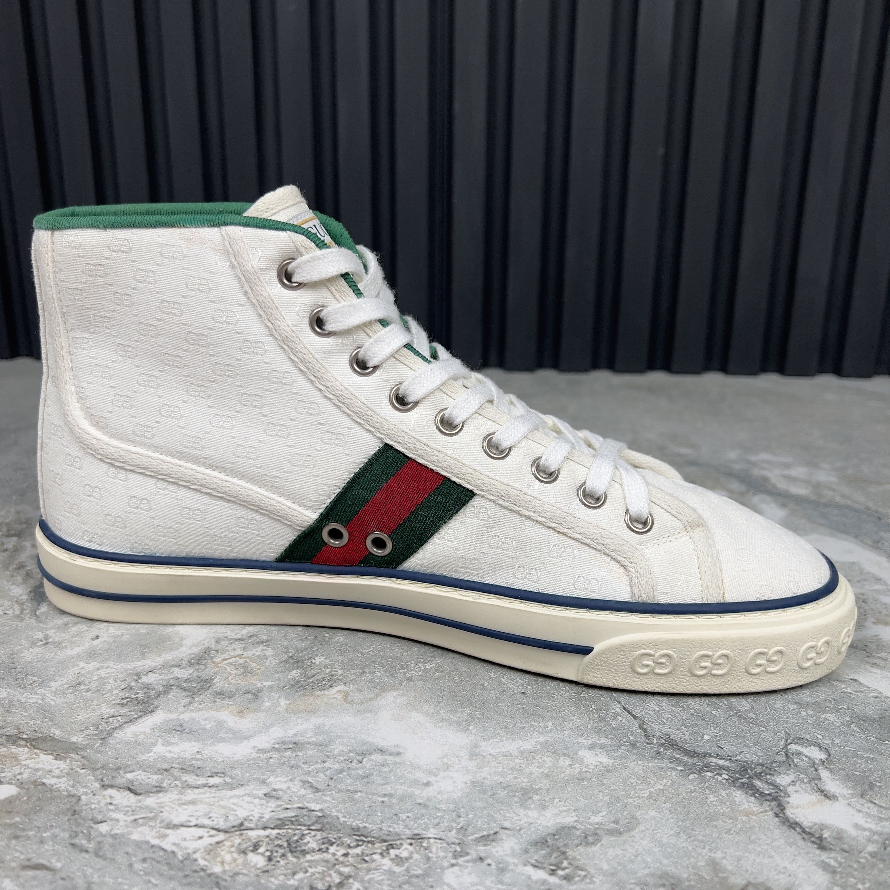 Gucci GUCCI Tennis 1977 Web GG Sneakers Monogram Canvas Fabric Size US 8.5 / EU 41-42 - 6 Thumbnail
