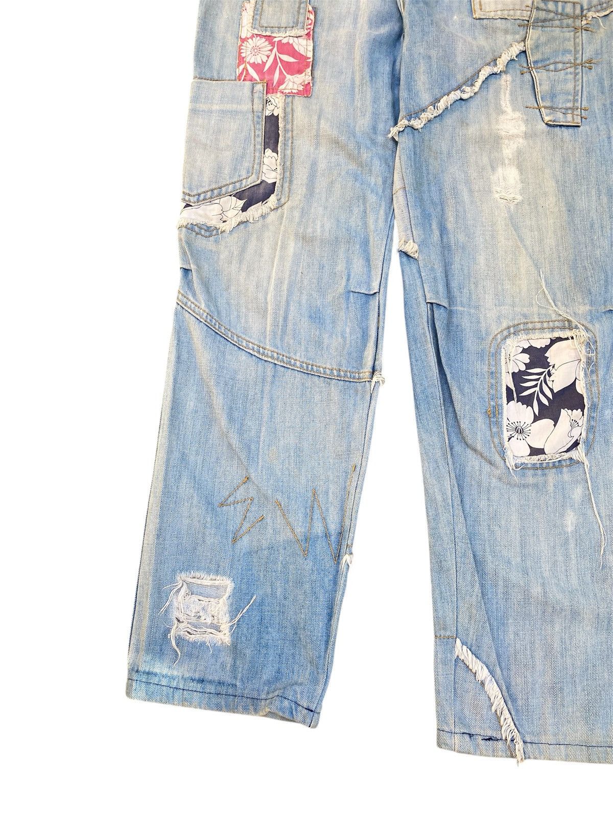 Hysteric Glamour × If Six Was Nine × Le Grande Bleu (L.G.B.) Sample Japanese Patchwork Jeans Kapital Style Size US 30 / EU 46 - 5 Thumbnail