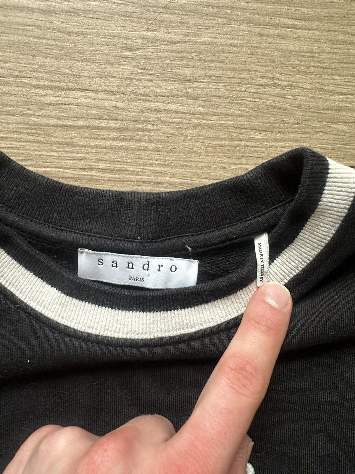 Sandro Sandro Paris Black S Crewneck Size US S / EU 44-46 / 1 - 3 Thumbnail