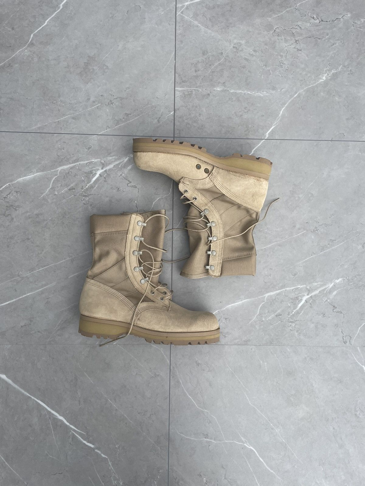 tan nike military boots