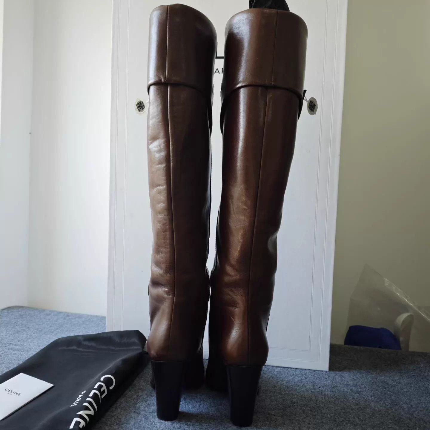 Celine Celine TRIOMPHE CELINE WILTERN Knee Boot 38.5 New Size US 8 / IT 38 - 2 Thumbnail