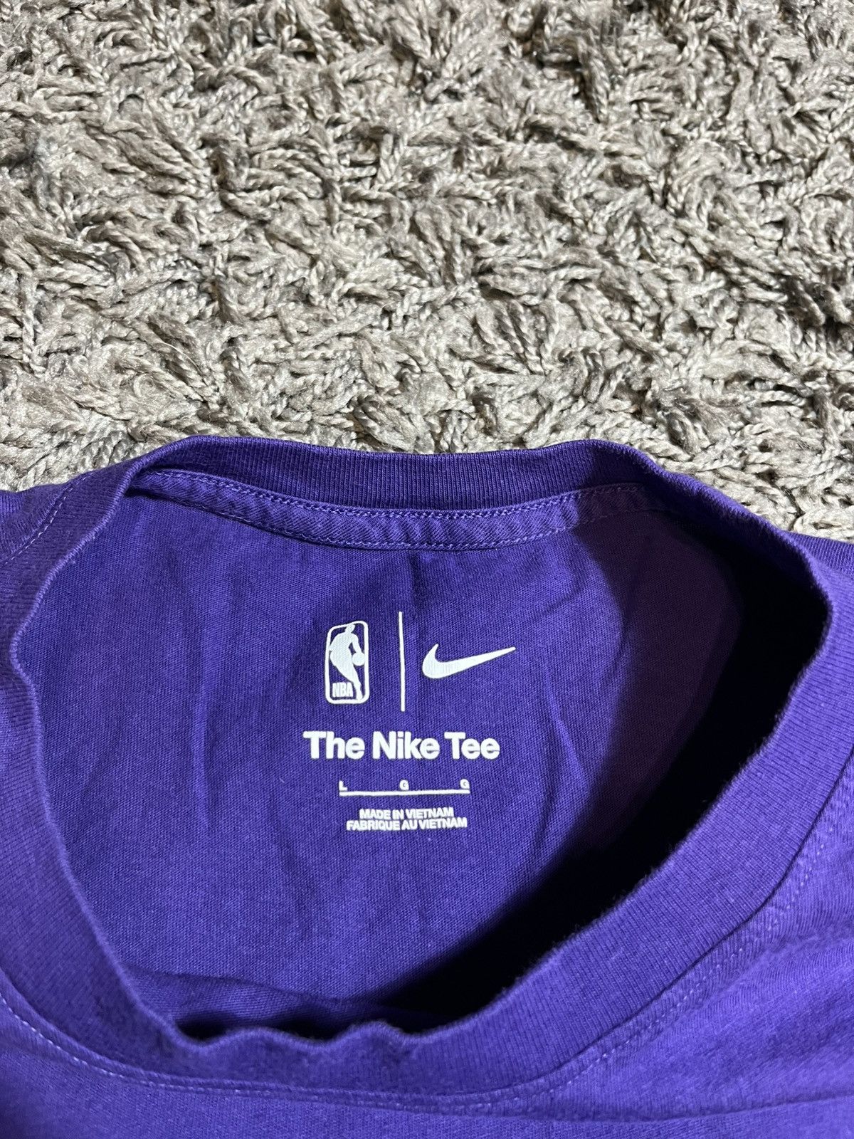 Nike NIKE LAKERS Y2K STYLE BASKETBALL COTTON T-SHIRT Size US L / EU 52-54 / 3 - 3 Thumbnail