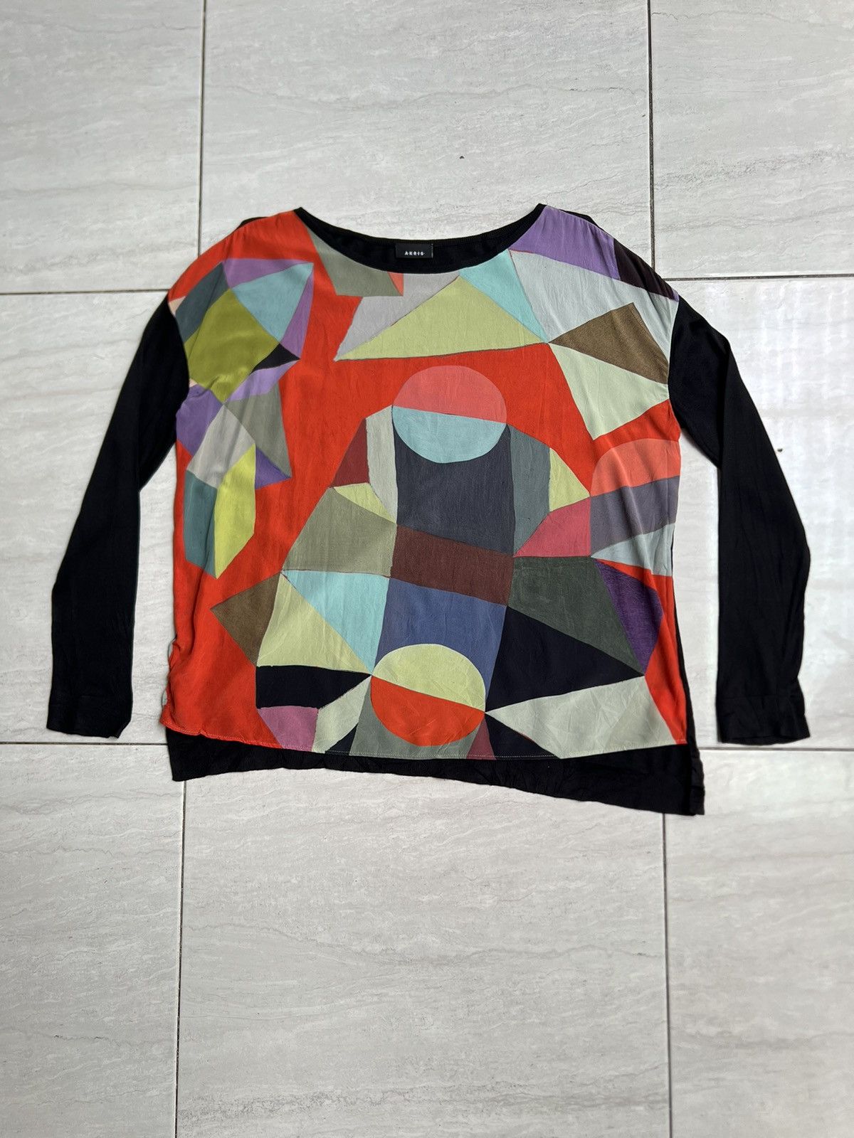 Akris AKRIS Abstract Motive T-shirt Size L / US 10 / IT 46 - 1 Thumbnail