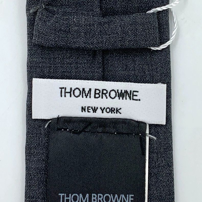 Thom Browne Thom browne Black and gray wool tie 2505-Nextarrow Size ONE SIZE - 6 Thumbnail