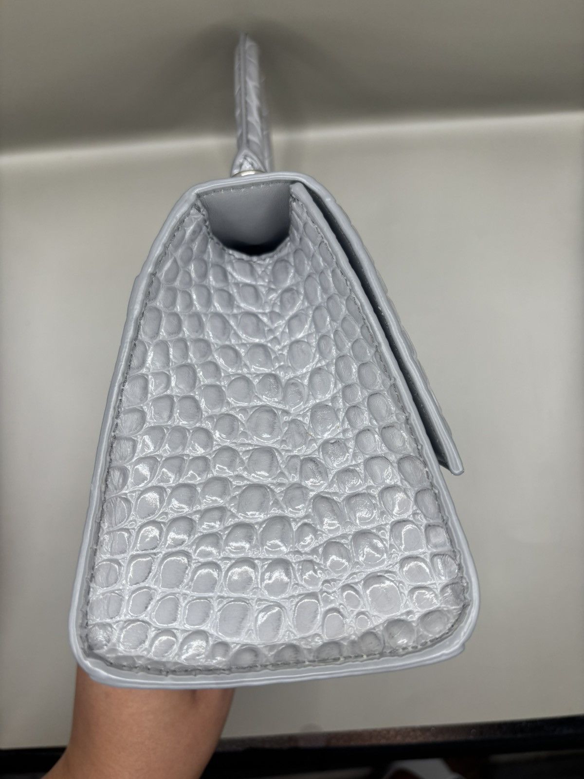 Balenciaga Balenciaga HourGlass Embossed Leather Too Handle Size ONE SIZE - 8 Thumbnail