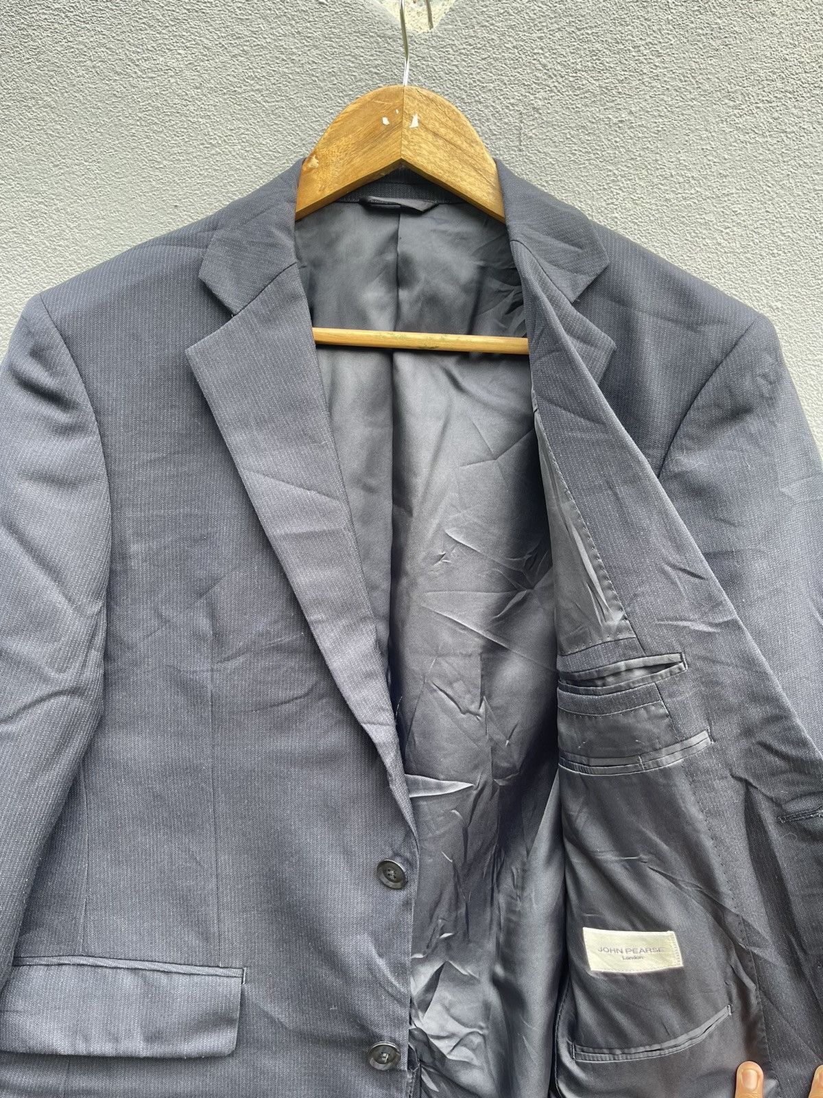 Designer John Pearse London x Konaka Japan Charcoal Gray Blazer Size US M / EU 48-50 / 2 - 16 Thumbnail
