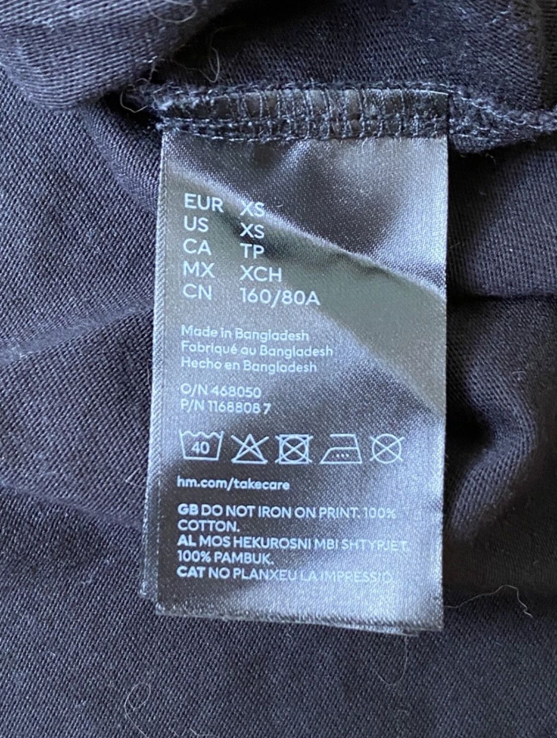 H&M × Mugler Thierry Mugler X H&M Mens T-Shirt Size XS Size US XS / EU 42 / 0 - 6 Thumbnail