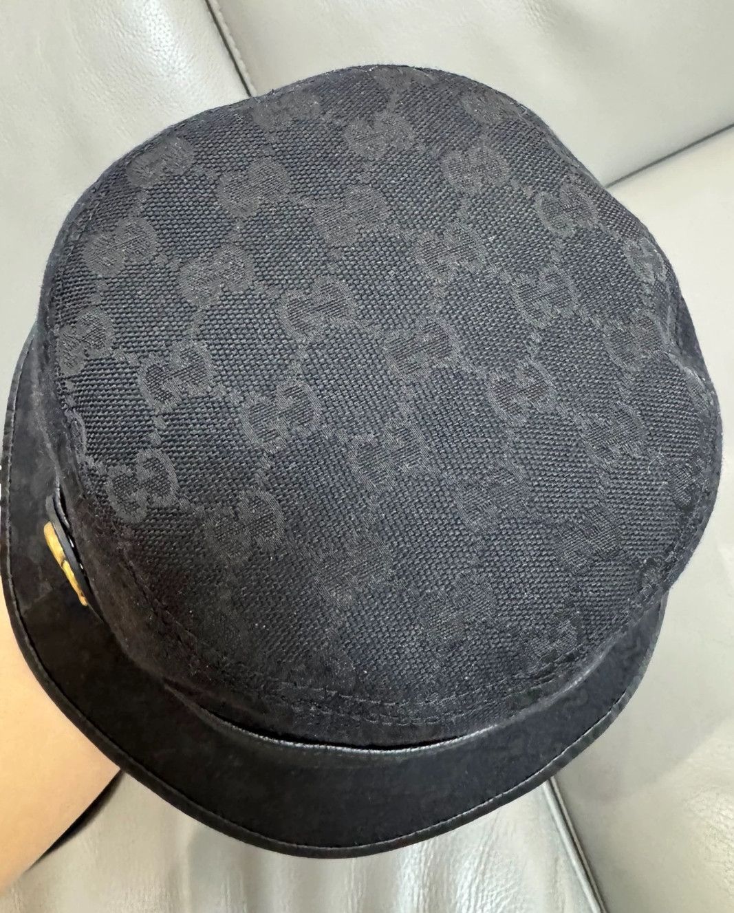 Gucci gucci black bucket hat with gold logo-2507 Size ONE SIZE - 3 Thumbnail