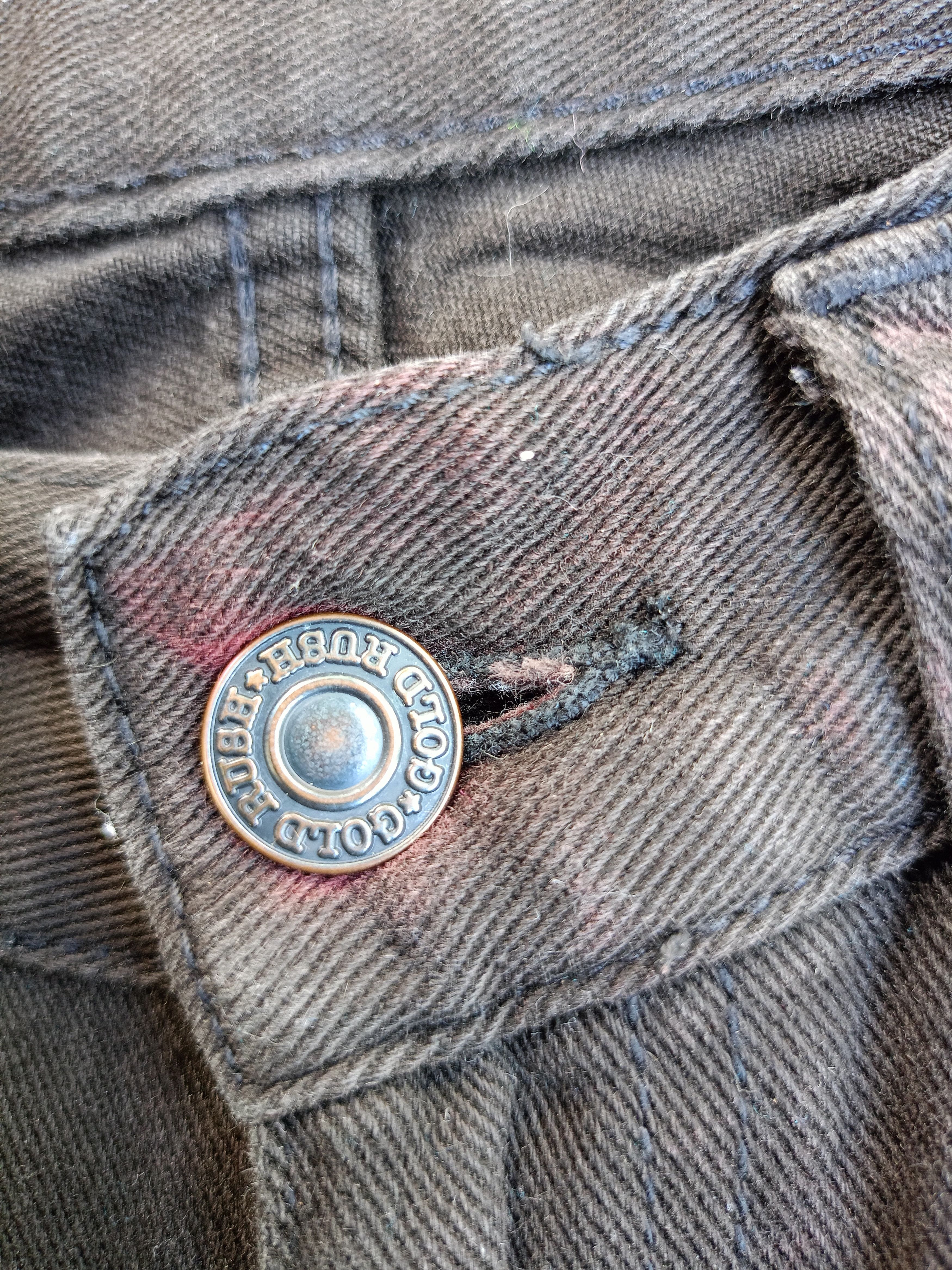 Japanese Brand × Vintage GOLD RUSH Black Vintage Streetwear Denim Size US 31 - 7 Thumbnail