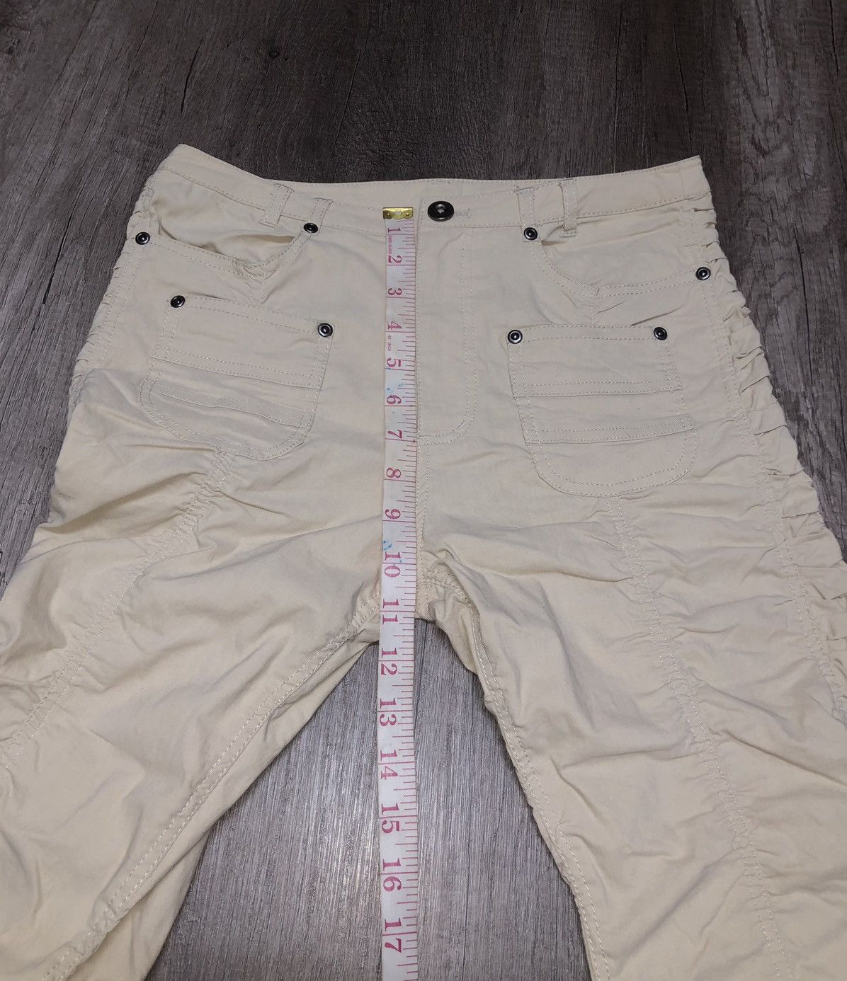 Designer × Japanese Brand × Vintage Vintage Ruched Trousers Japanese Brand Bush Pant Style Size 30" / US 8 / IT 44 - 9 Thumbnail