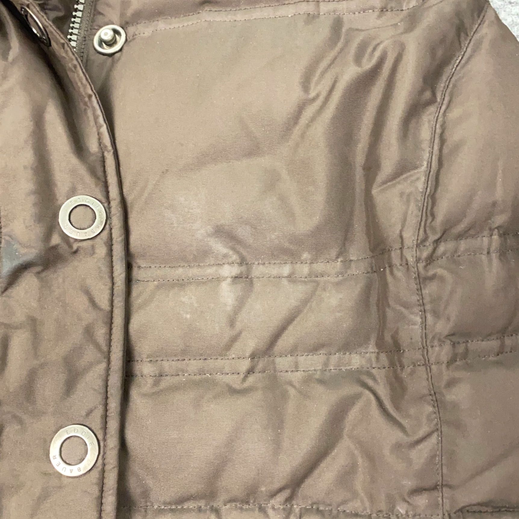 Eddie Bauer VINTAGE Eddie Bauer Goose Down Vest Womens Large Brown Down Faux Fur Collar Size L / US 10 / IT 46 - 4 Thumbnail