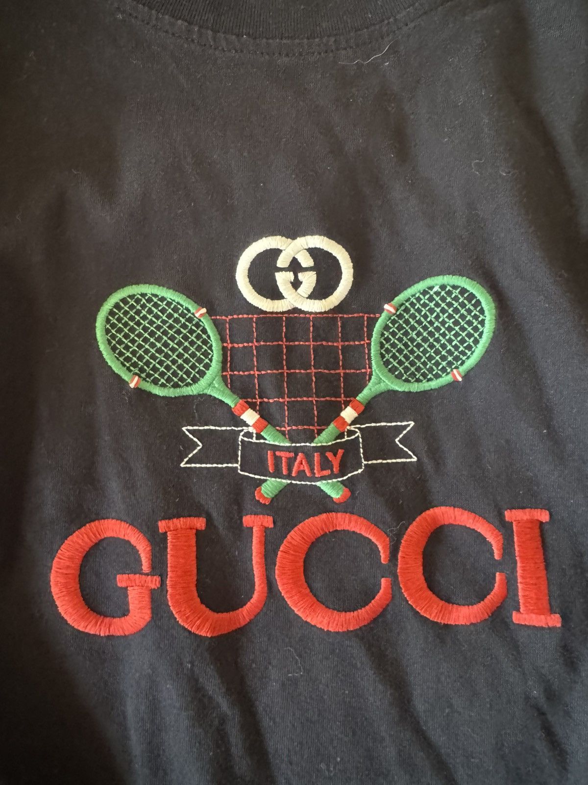 Gucci Gucci tennis racket mens T shirt Size US M / EU 48-50 / 2 - 3 Thumbnail