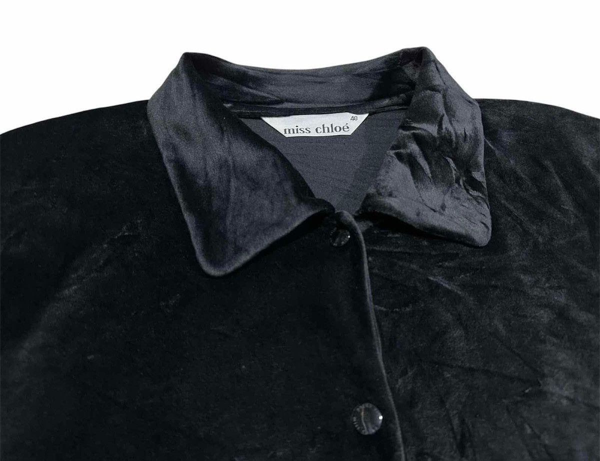 Designer × Japanese Brand 🔥Vintage Miss Chloe Velvet Shirt Snap Button Oversized Size US XL / EU 56 / 4 - 9 Thumbnail
