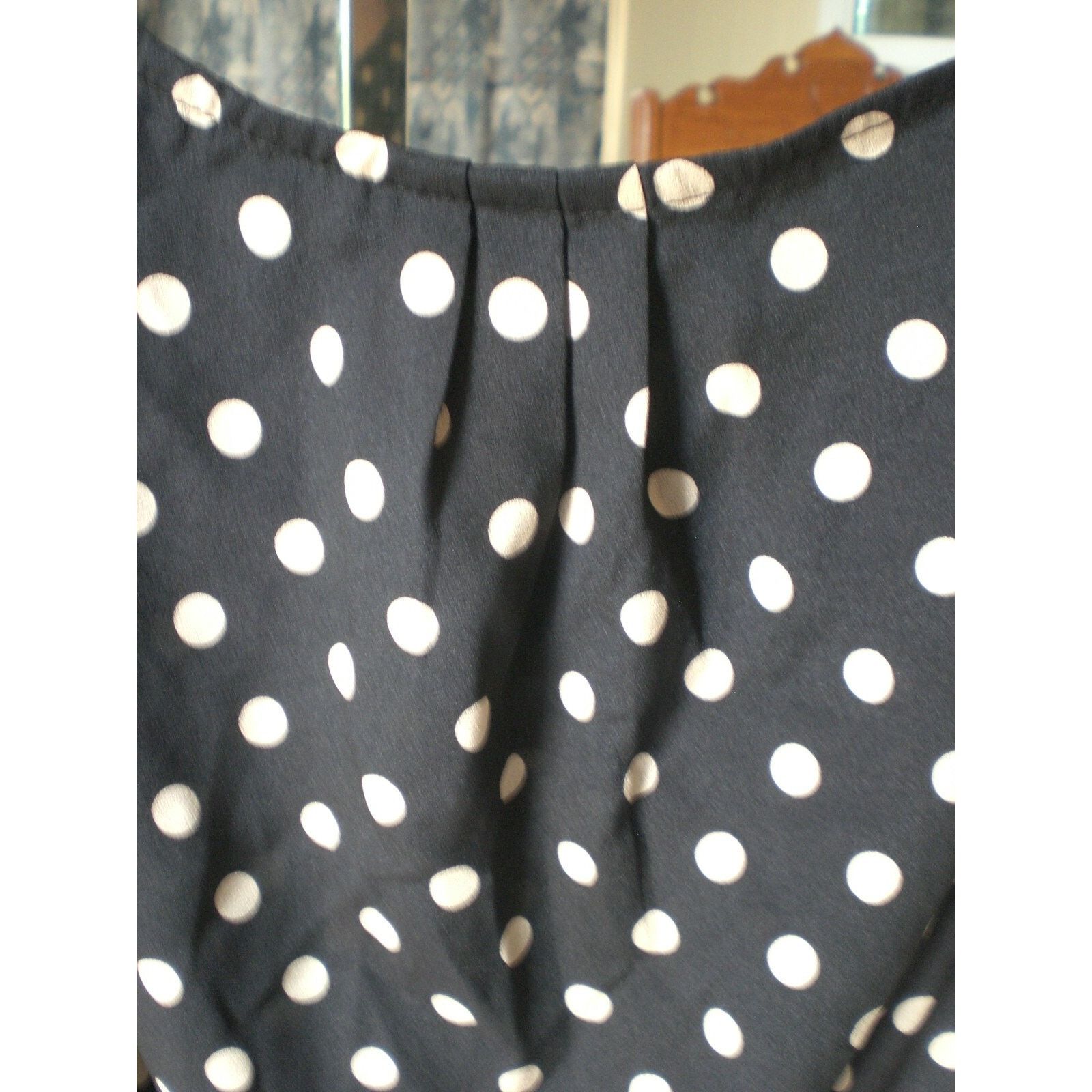 Other Eyelash Womens Top Shirt Small Black Polka Dot Sleeveless Size S / US 4 / IT 40 - 6 Thumbnail