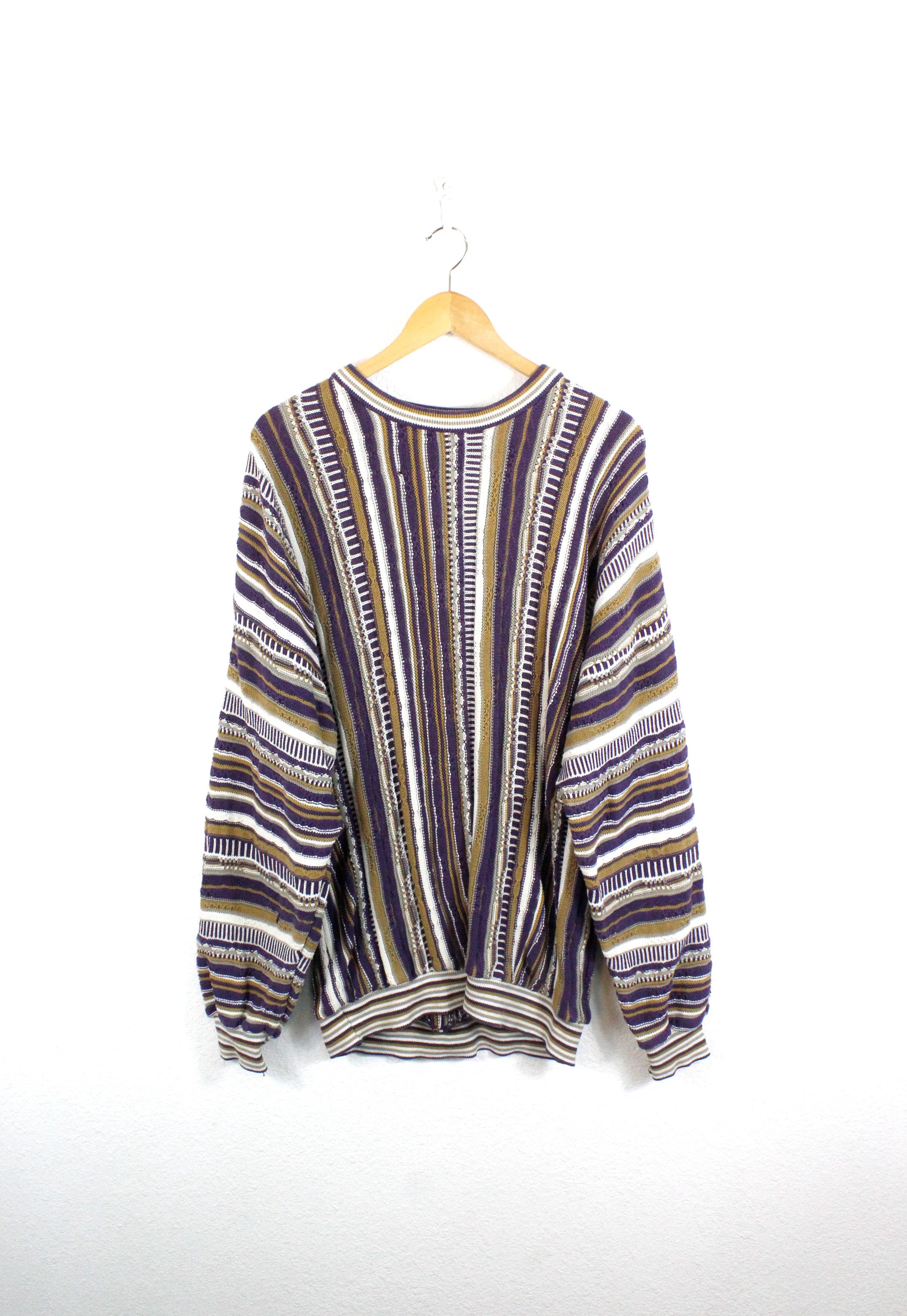 Other Vintage Tundra Canada Coogi Style Analog Knit Cosby Sweater Size US L / EU 52-54 / 3 - 1 Thumbnail